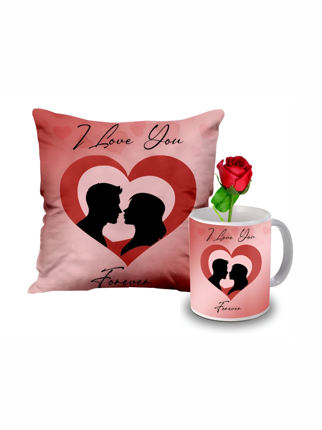 

ME & YOU Red & White 3 Pieces Printed Valentine's Day Gift Set
