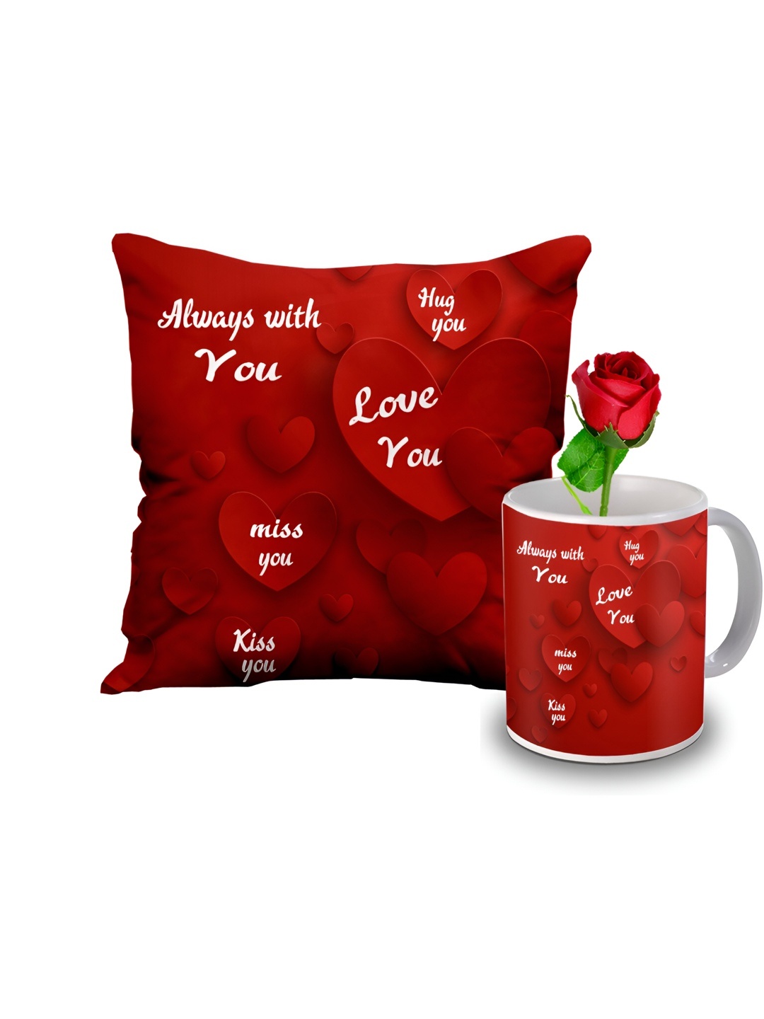 

ME & YOU Red 3 Pcs Printed Home Gift Sets