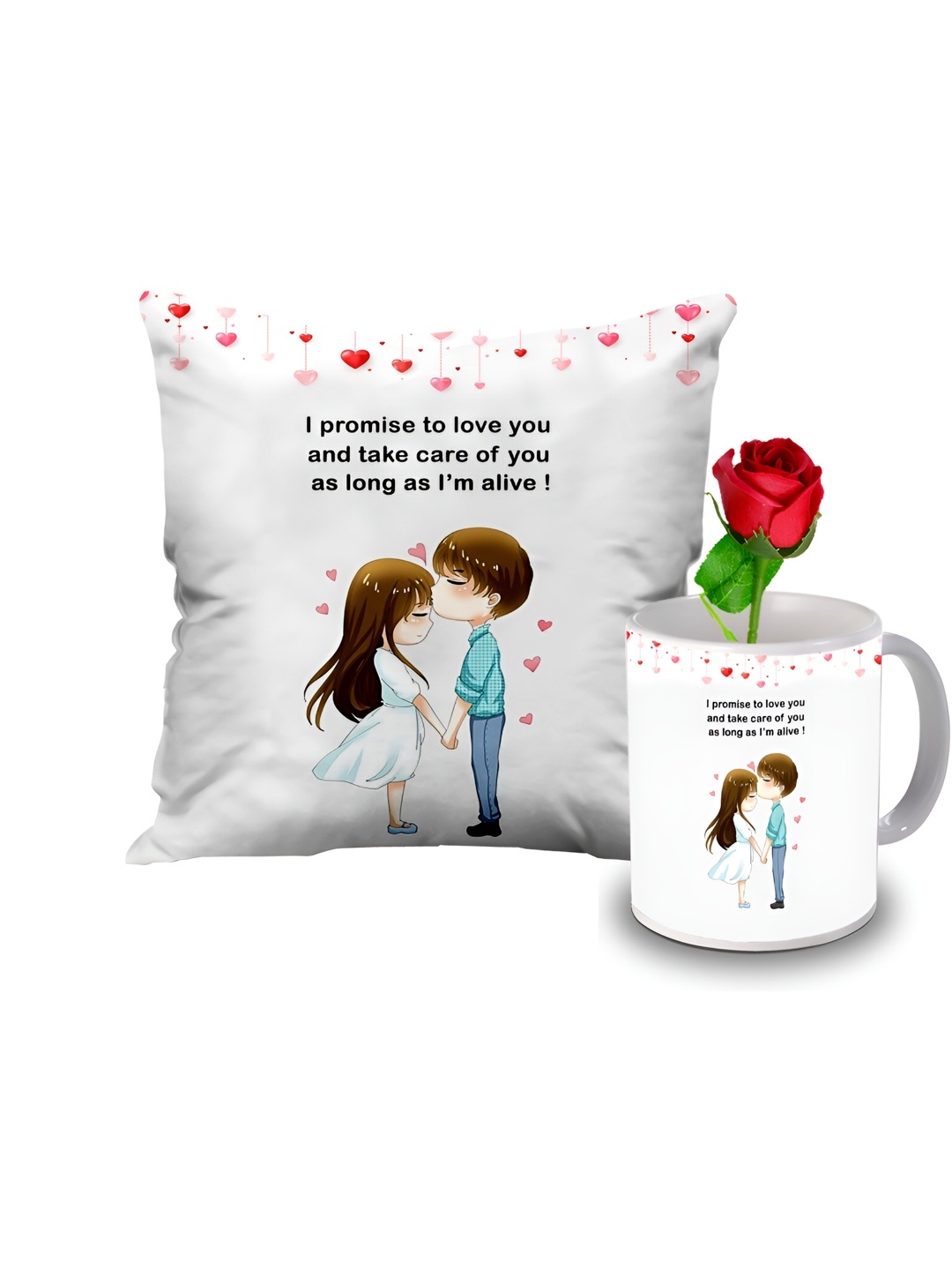 

ME & YOU White 3 Pcs Printed Home Gift Sets