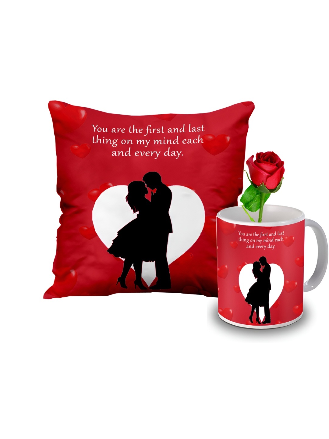 ME & YOU Red 3 Pcs Printed Home Gift Sets