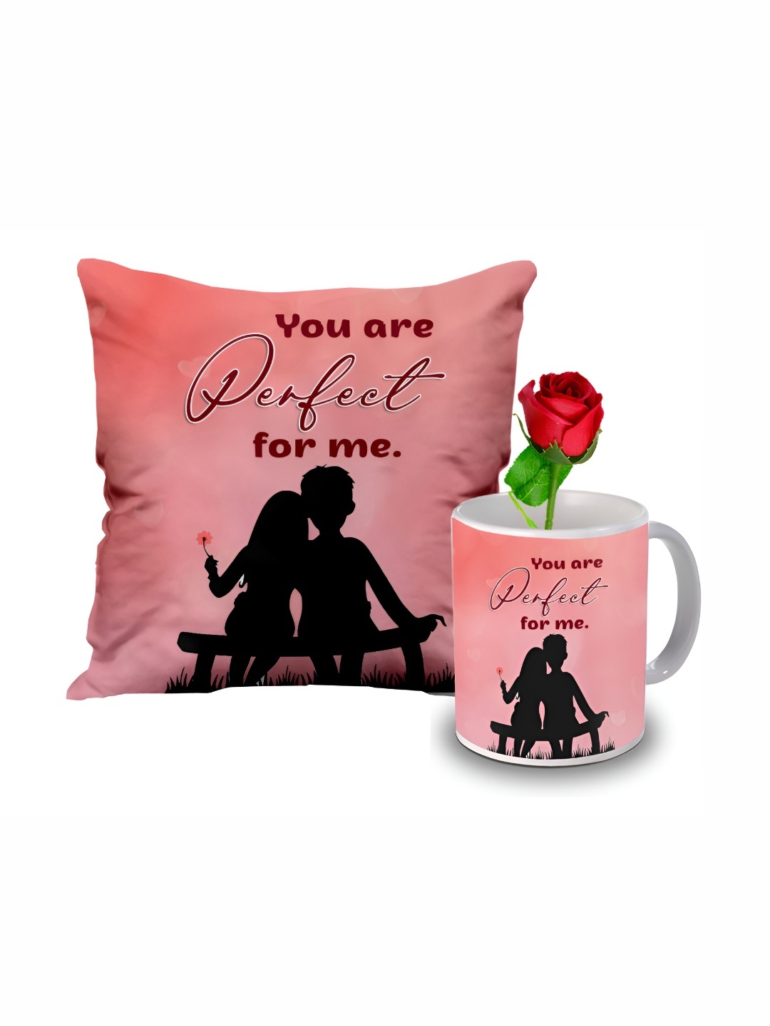 

ME & YOU Peach & White 3 Pieces Printed Home Gift Sets