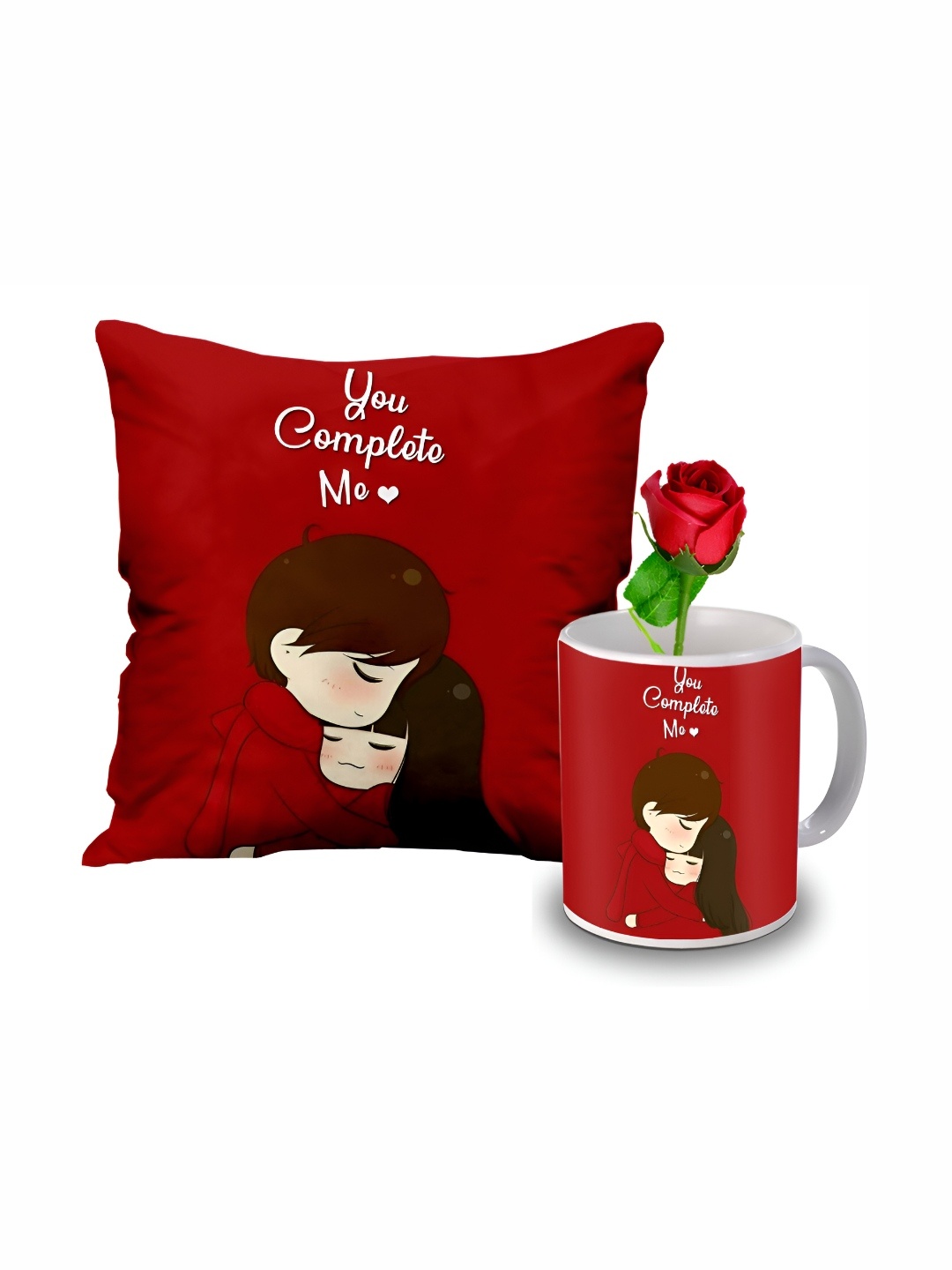 

ME & YOU Red 3 Pcs Printed Home Gift Sets