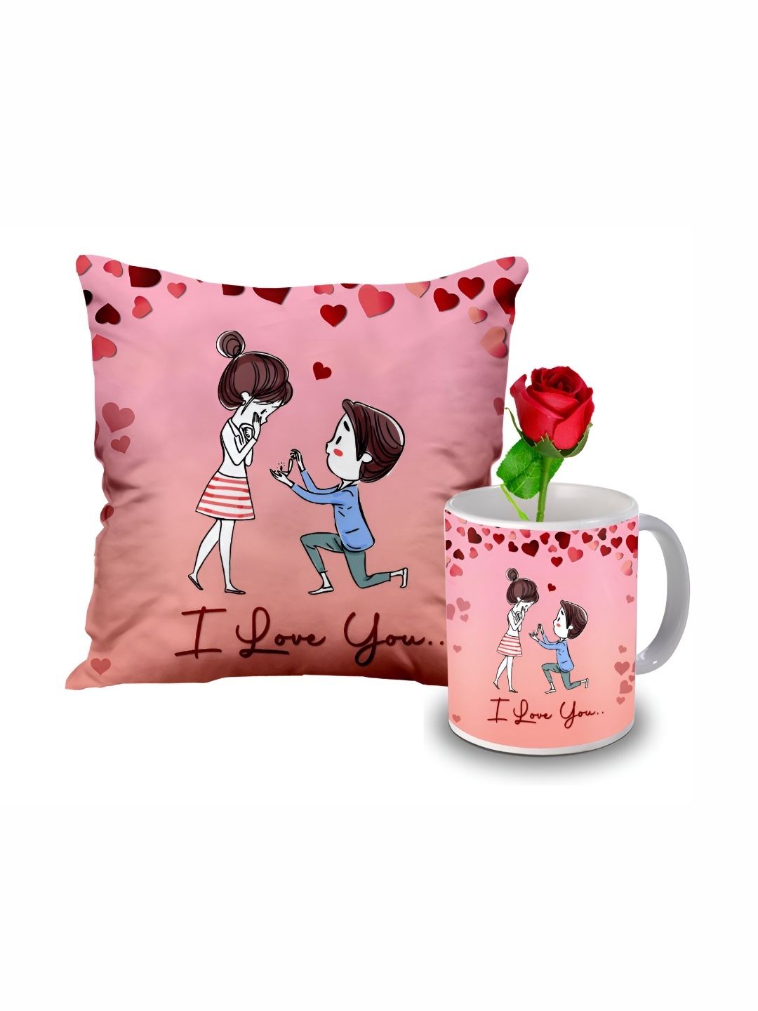 

ME & YOU Pink 3 Pcs Printed Home Gift Sets