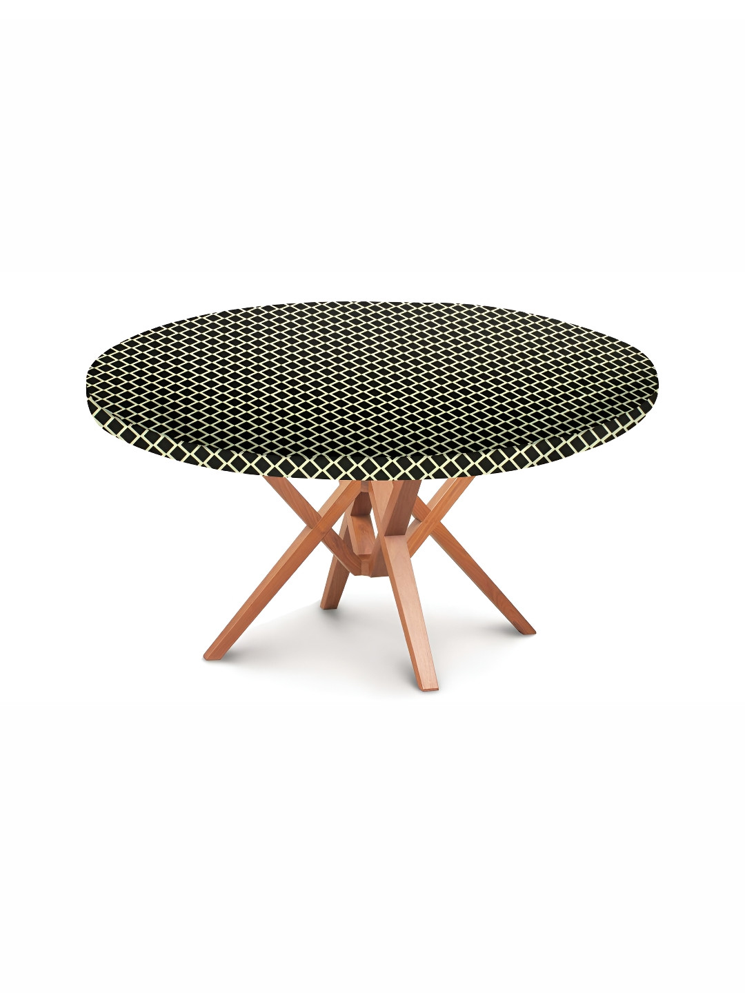 

Stylista Green Checked Waterproof Round Elasticated 4 Seater Table Cover