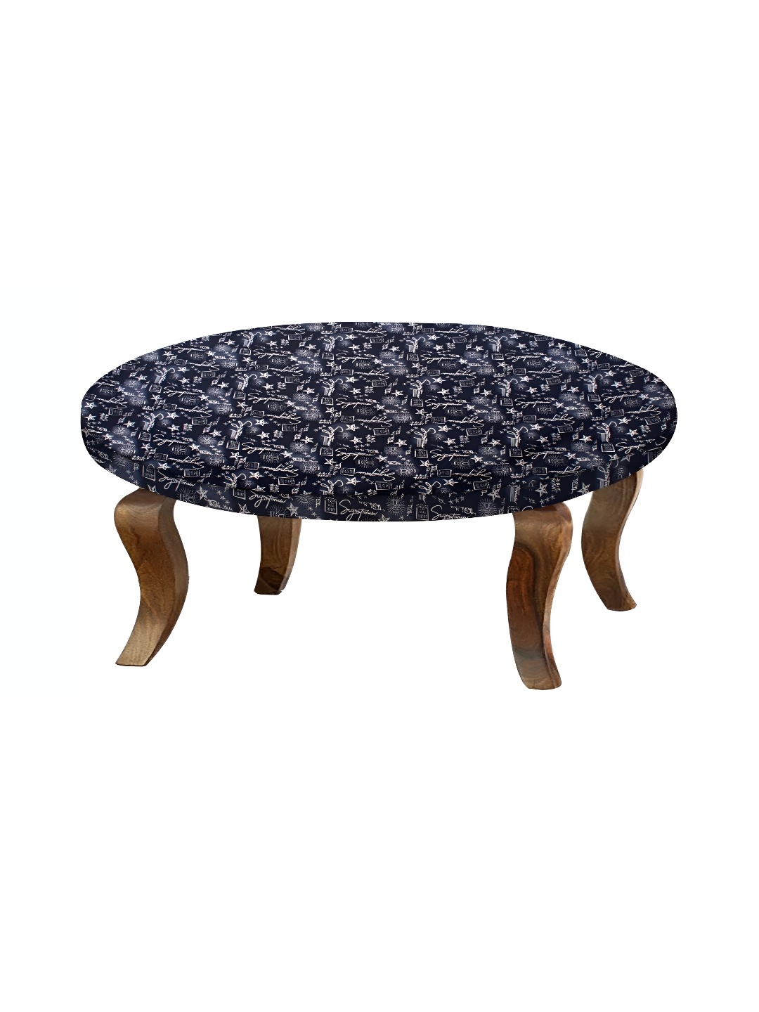 

Stylista Blue & White Printed Waterproof Round Elasticated 2 Seater Table Cover