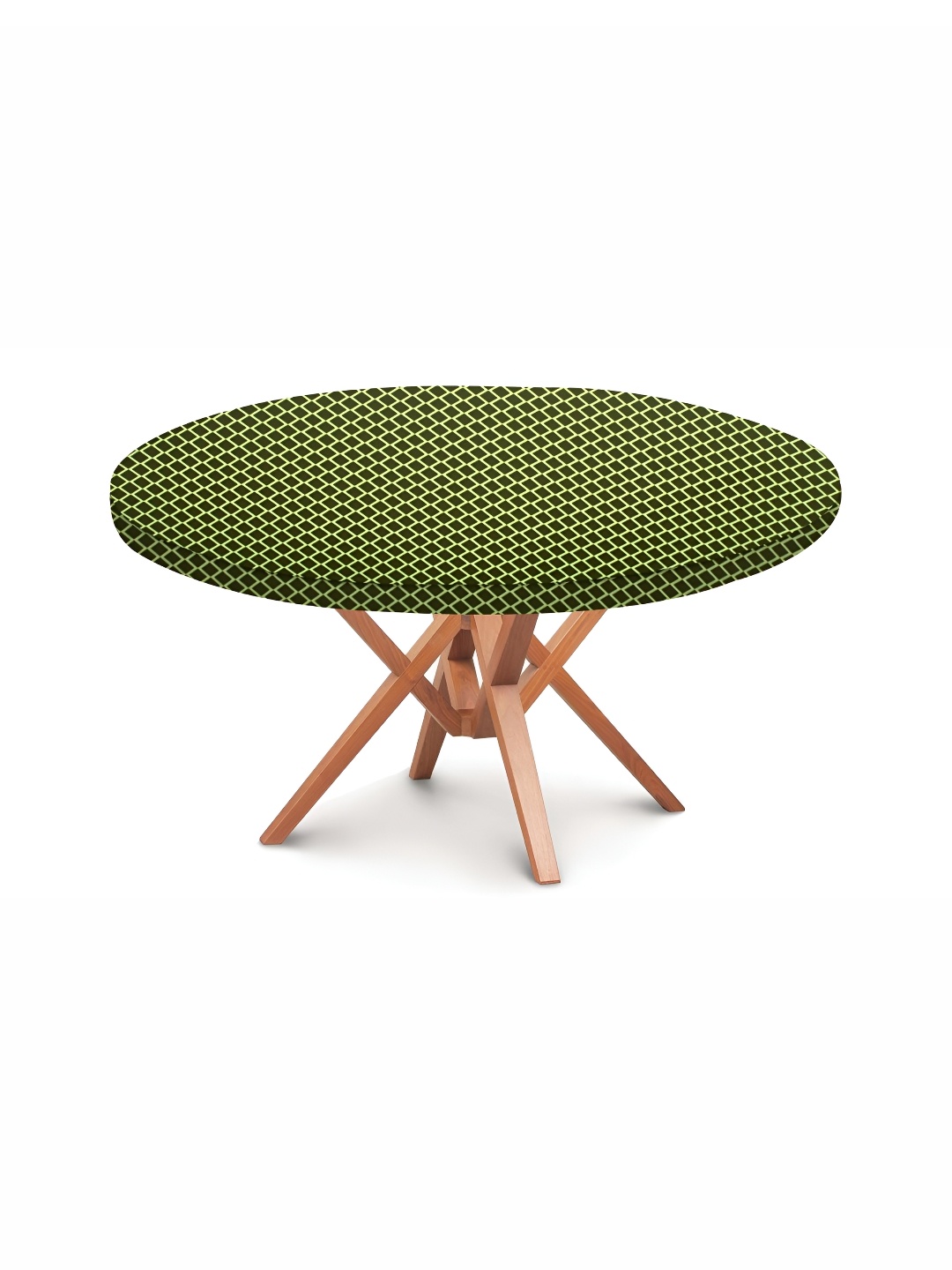 

Stylista Green Checked Waterproof Round Elasticated 4 Seater Table Cover