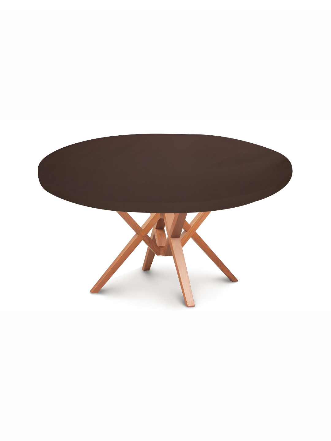 

Stylista Coffee Brown Waterproof Round Elasticated 4 Seater Table Cover