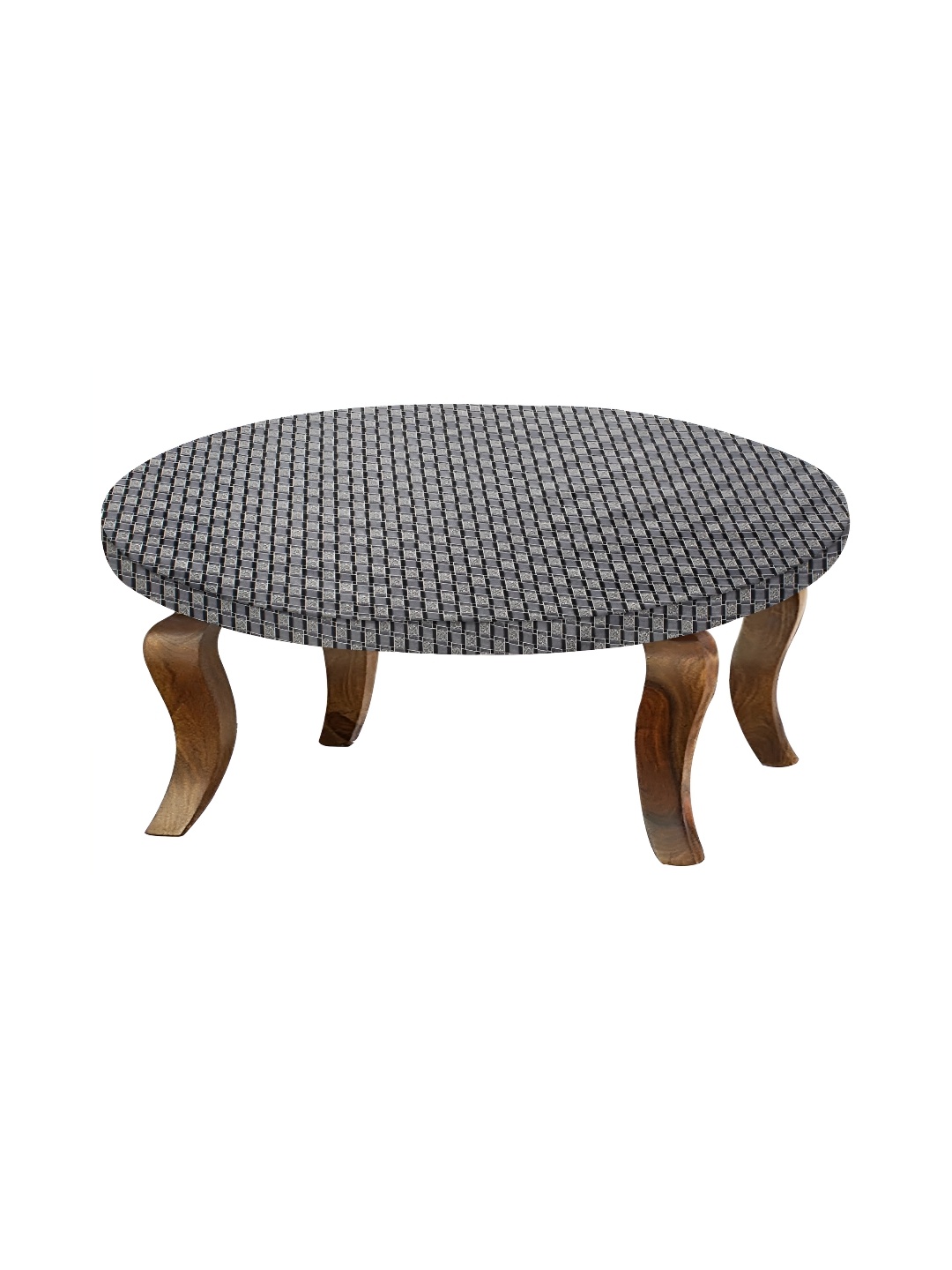 

Stylista Grey & Black Geometric Waterproof Round Elasticated 2 Seater Table Cover
