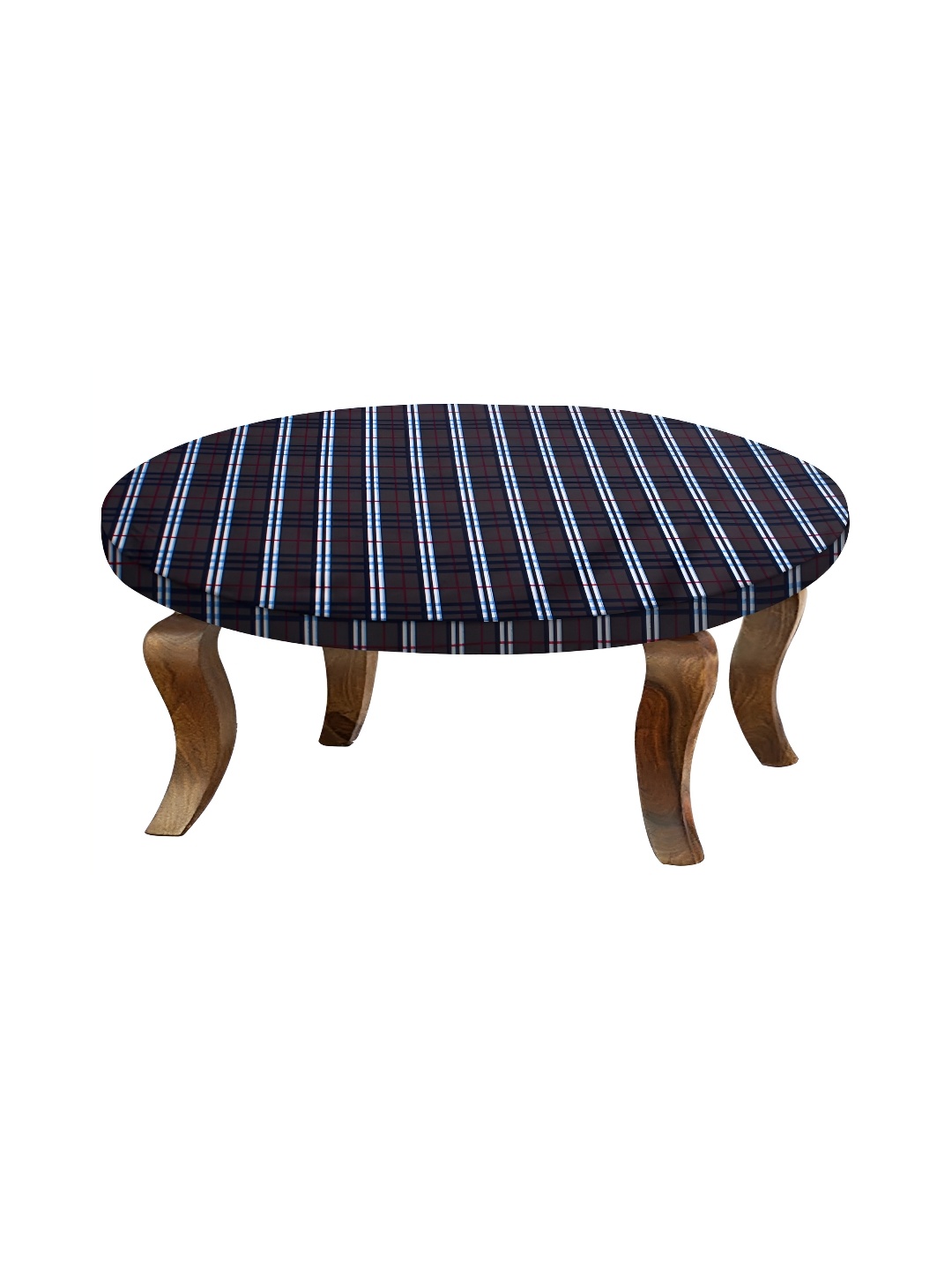 

Stylista Dark Grey & White Checked Printed Waterproof Round 2 Seater Table Cover