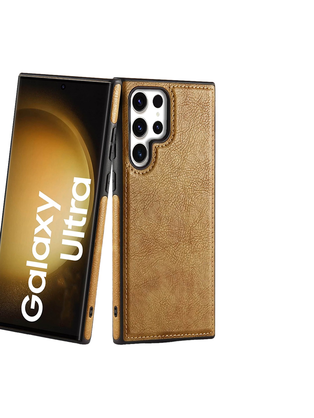 

Karwan Samsung S22 Ultra Mobile Back Case, Brown