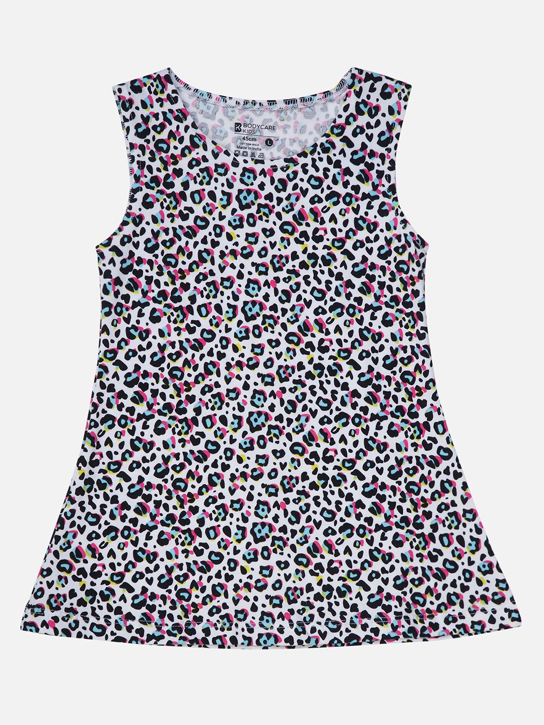 

Bodycare Infant Girls Abstract Printed Cotton T-shirt Dress, White