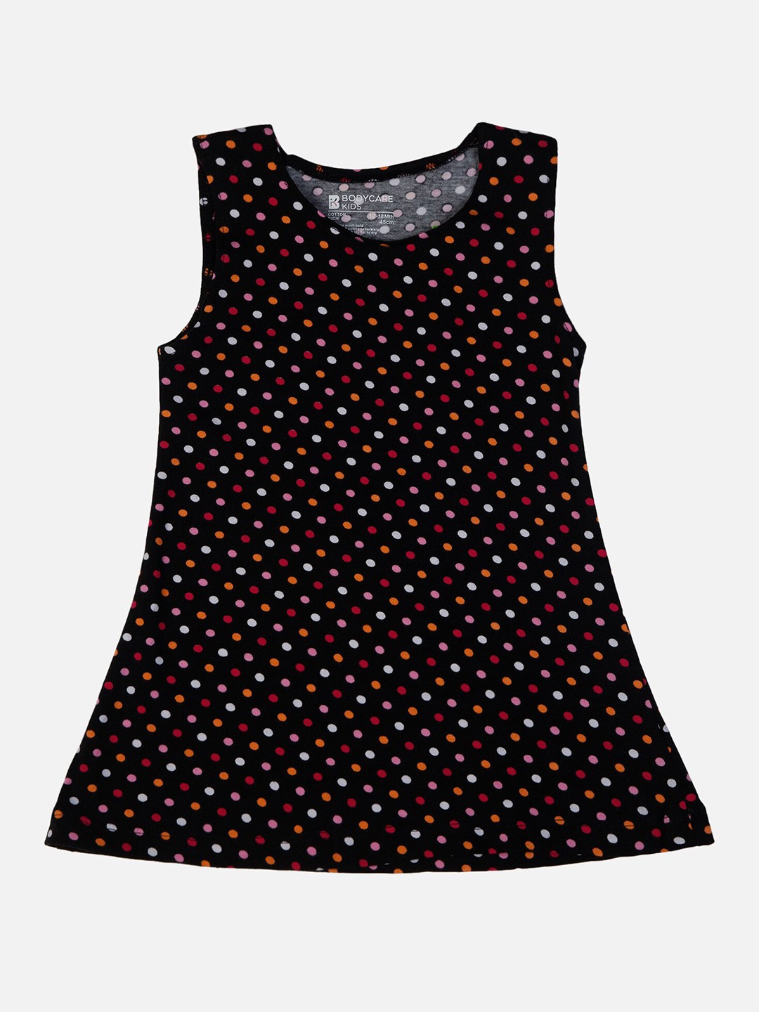 

Bodycare Infant Girls Geometric Printed Cotton T-shirt Dress, Black