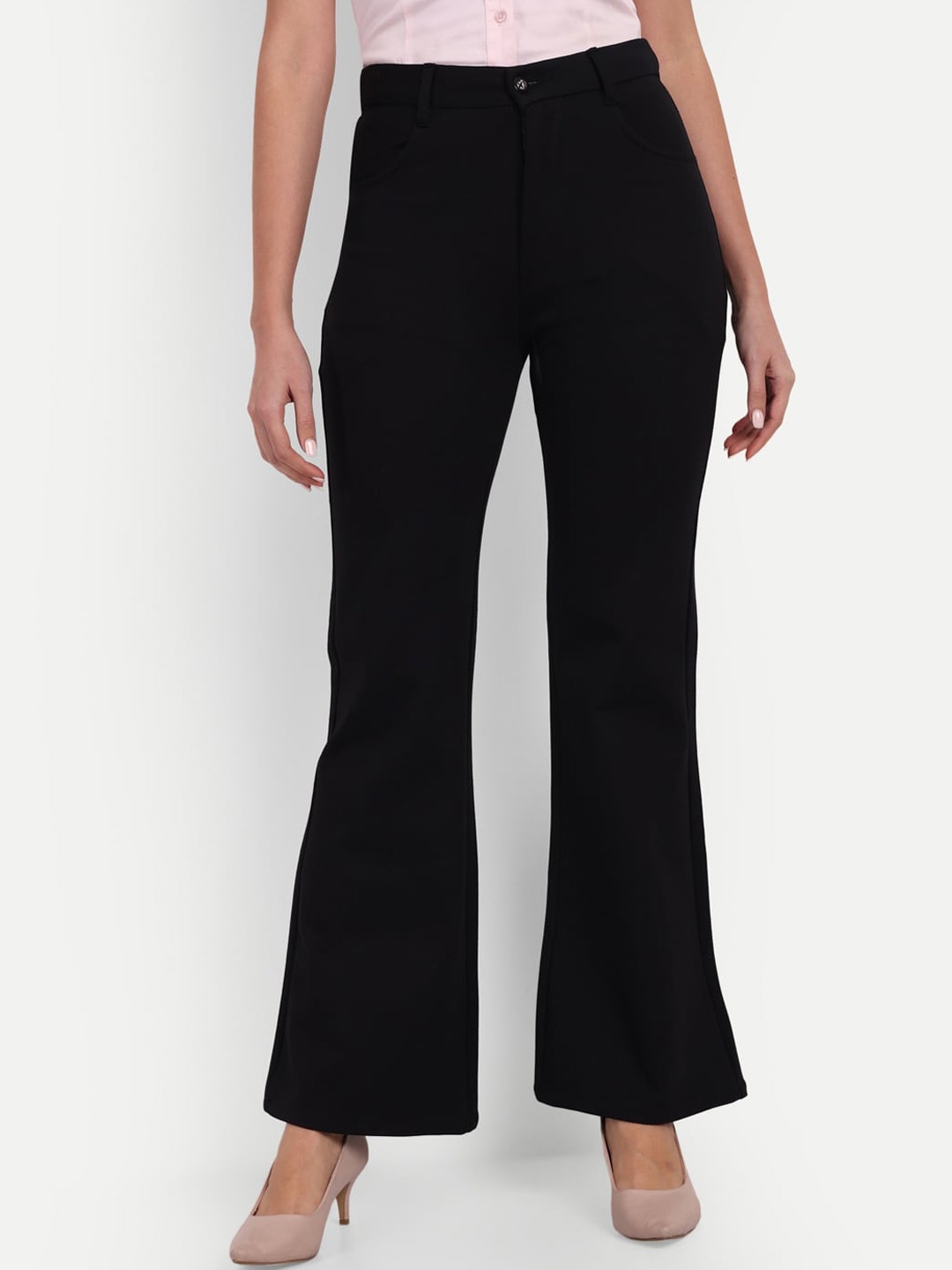 

BROADSTAR Women Pleated Korean Pants, Black