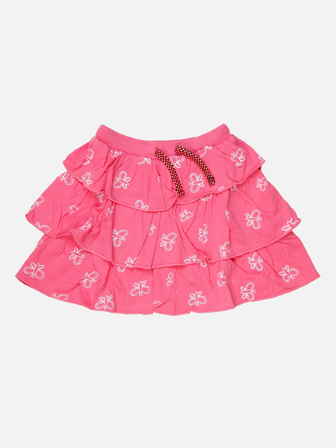 

Bodycare Kids Girls Conversational Printed Flared Knee-Length Skirt, Fuchsia