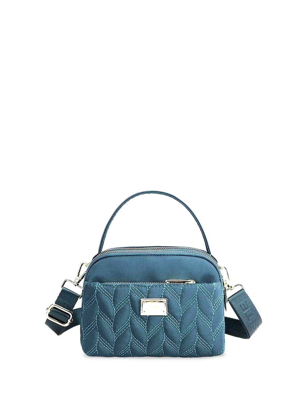 

Diva Dale Structured Sling Bag with Quilted, Green