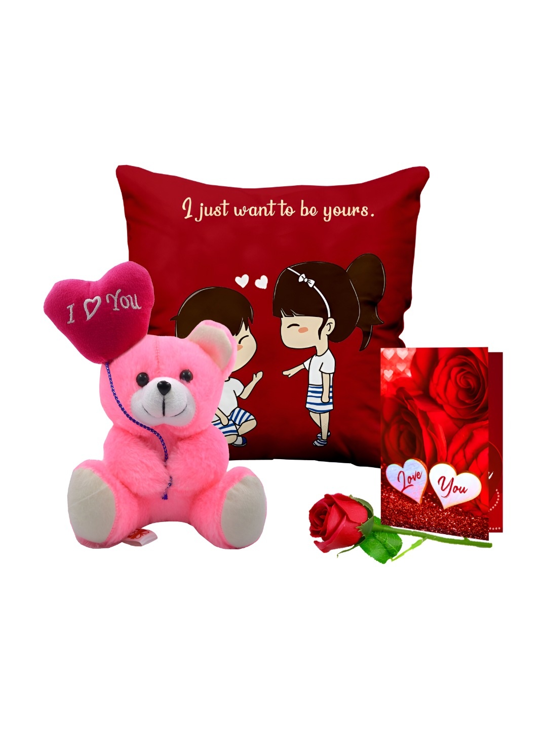 

ME & YOU Red & Pink 4 Pieces Printed Valentine's Gift Sets