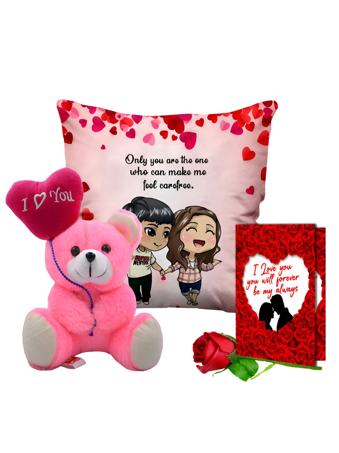 

ME & YOU Red & Pink 4 Pieces Printed Valentine's Gift Set