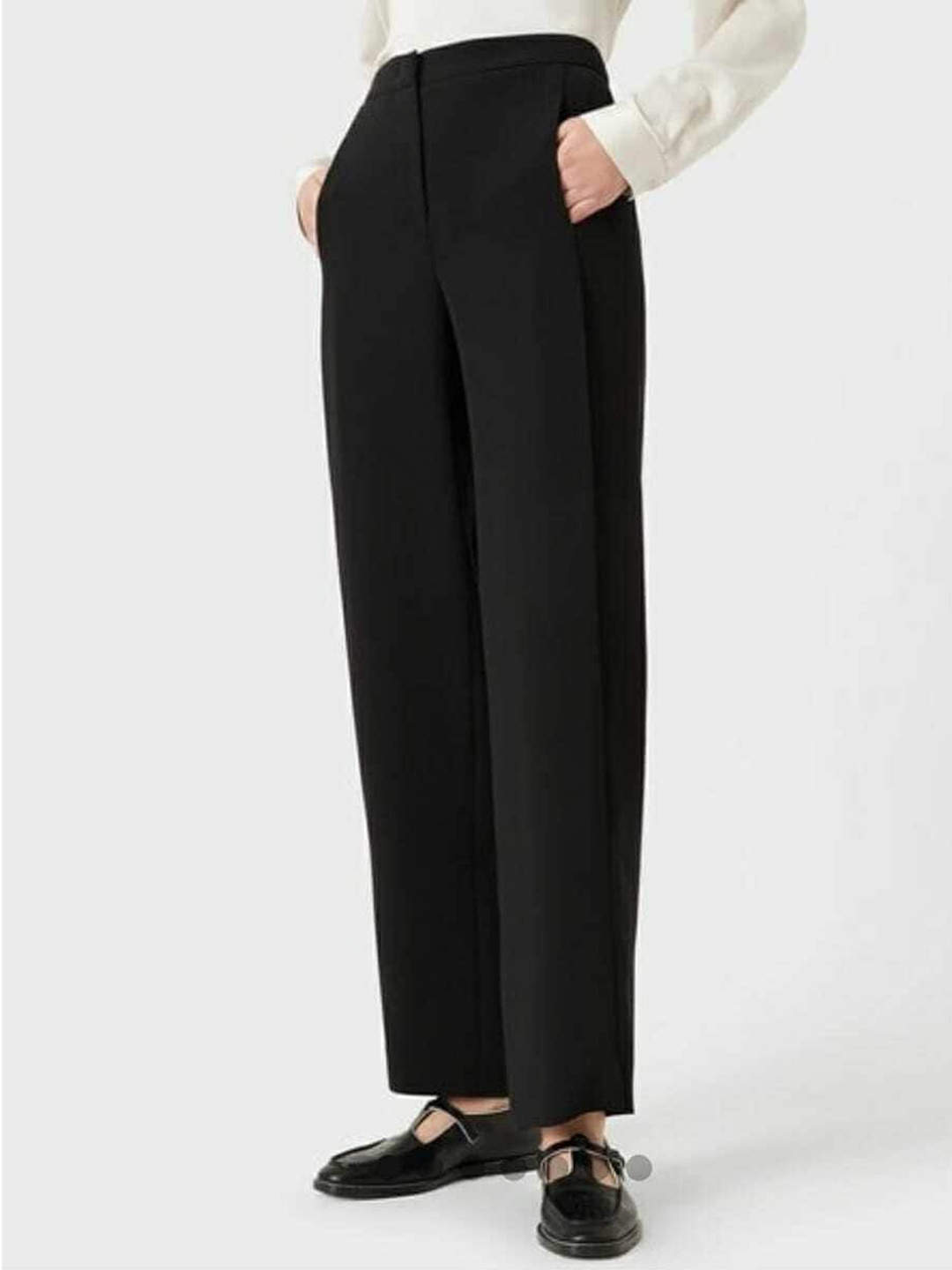 

BROADSTAR Women Pleated Korean Pants, Black