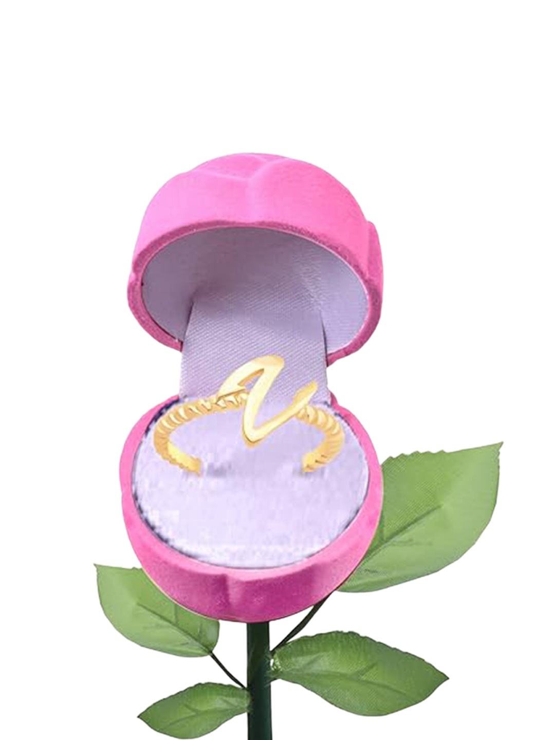 

Vighnaharta Gold Plated Finger Ring