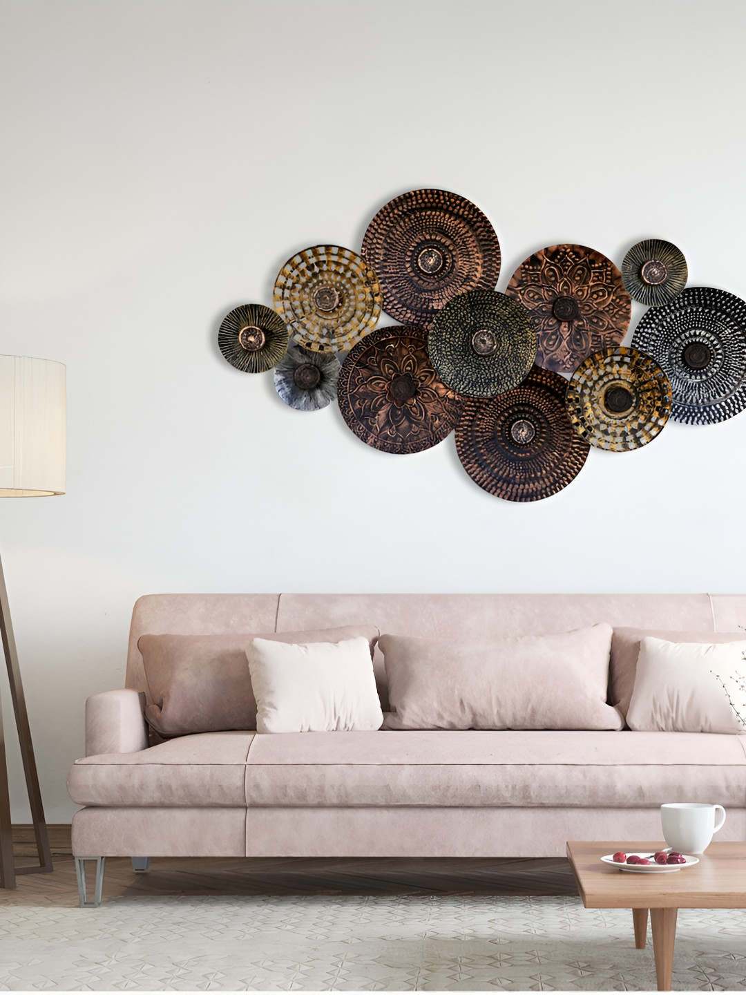 

Craftter Brown & Black Trible Circles Metal Wall Plates