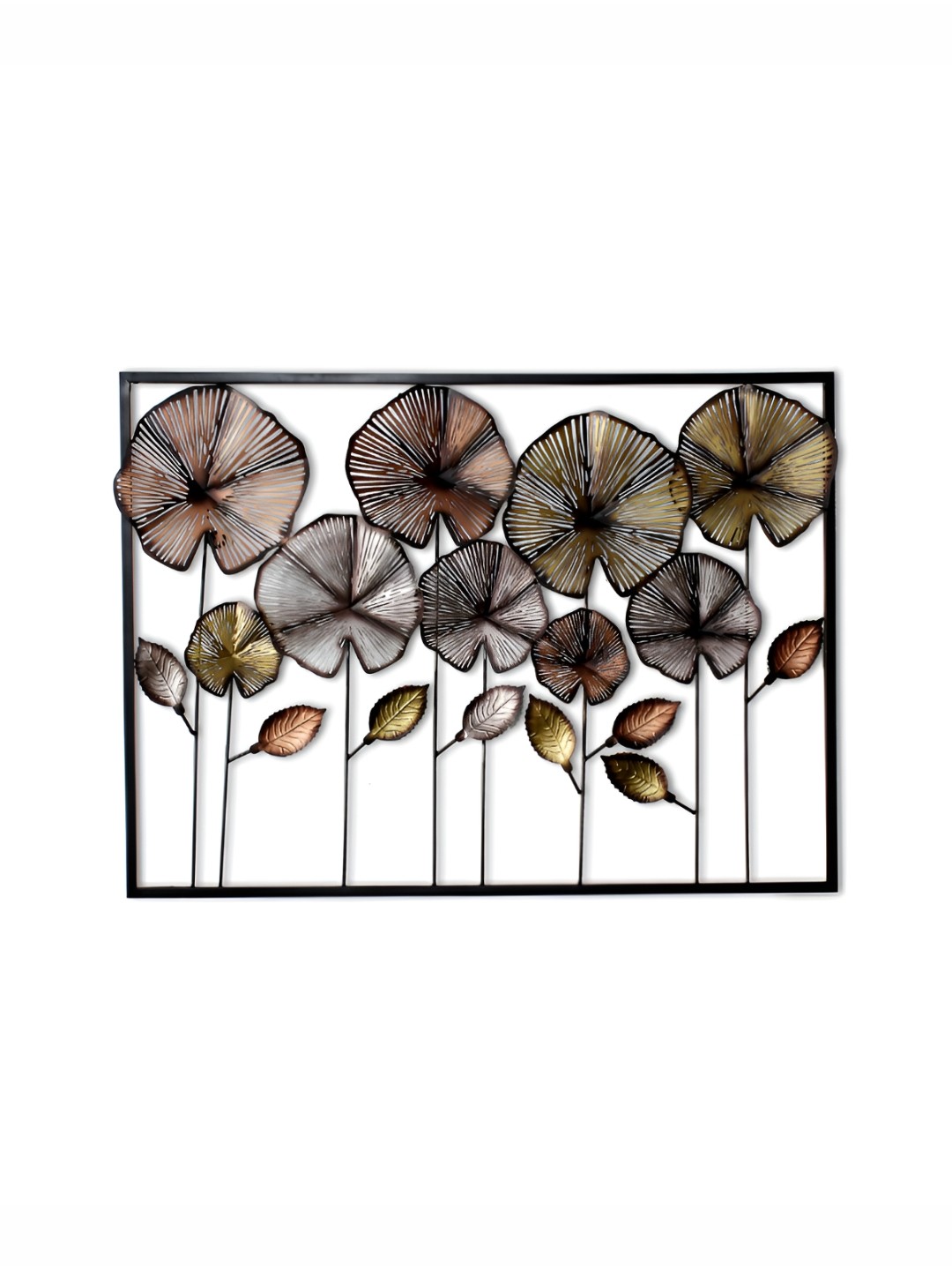 

Craftter Black & Brown Floral Metal Wall Decor