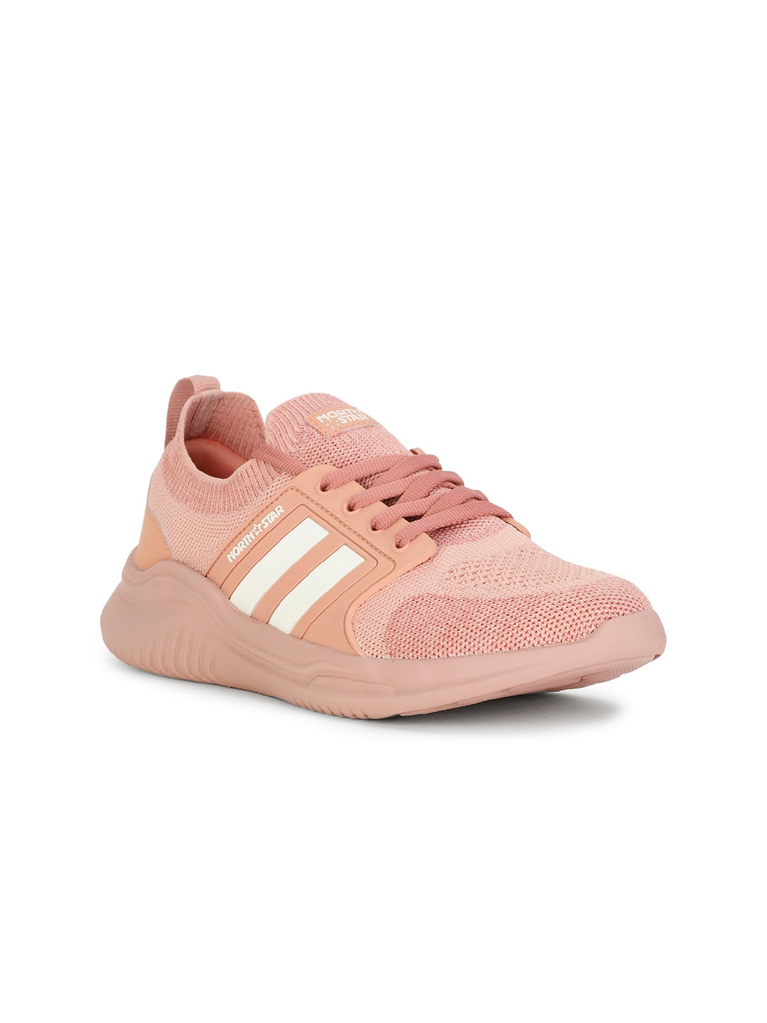 

North Star Women Perforations Sneakers, Peach