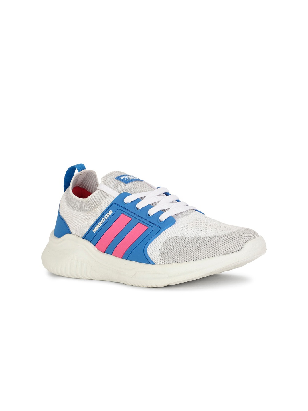 

North Star Women Colourblocked Lace Up Sneakers, White