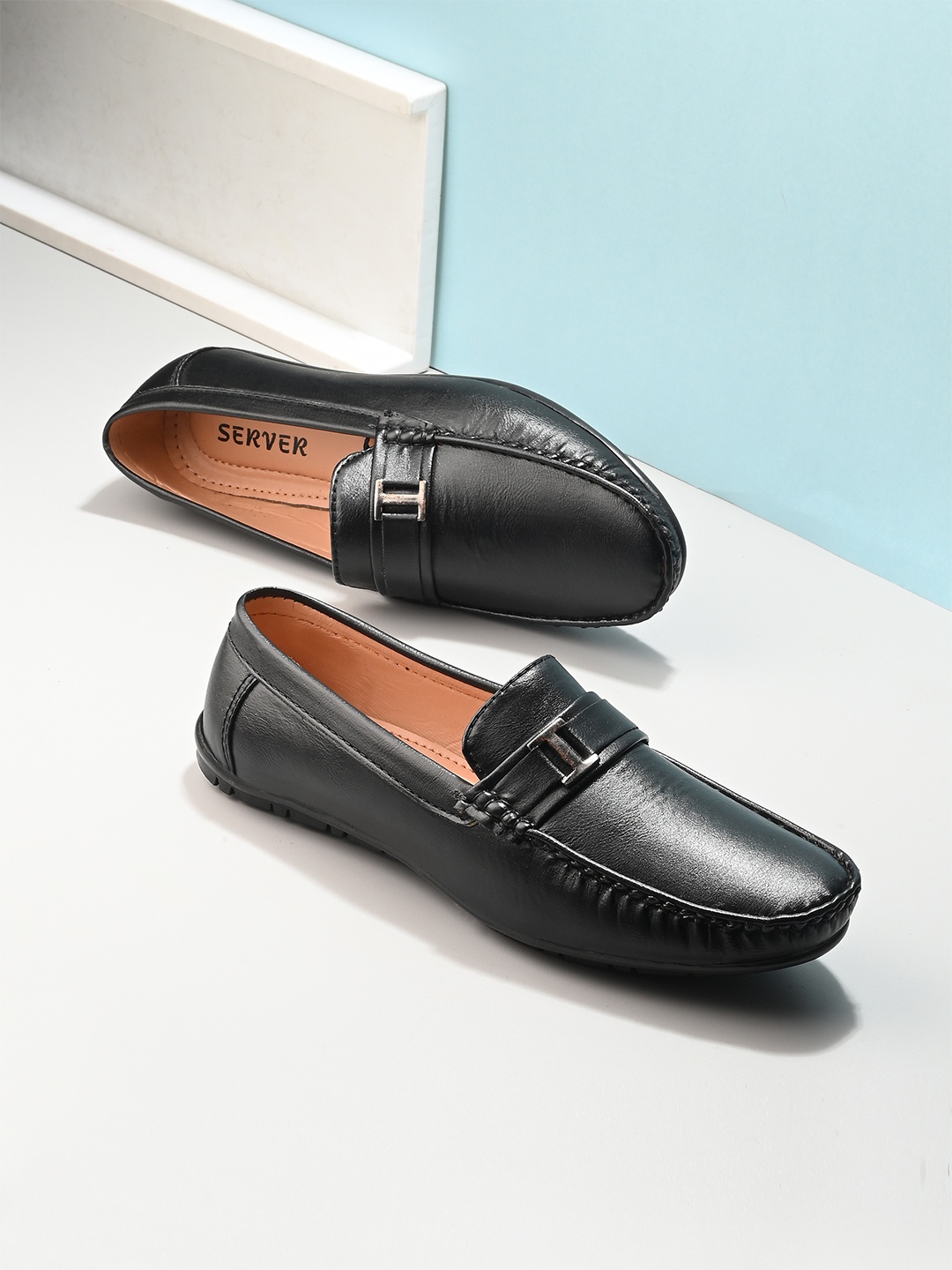 

SERVER Men Lightweight Loafers, Brown