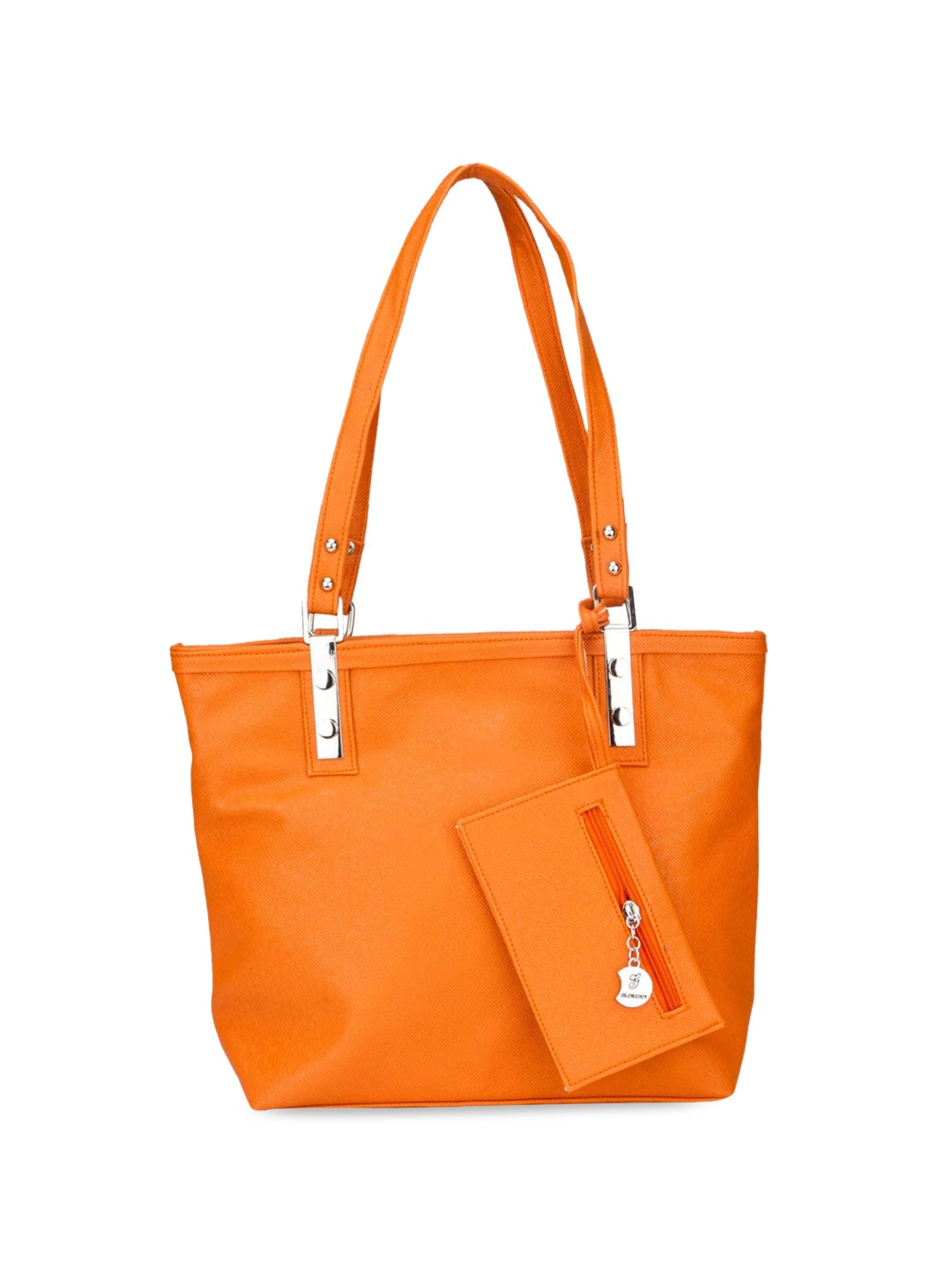 

Mast & Harbour Orange Structured Shoulder Bag