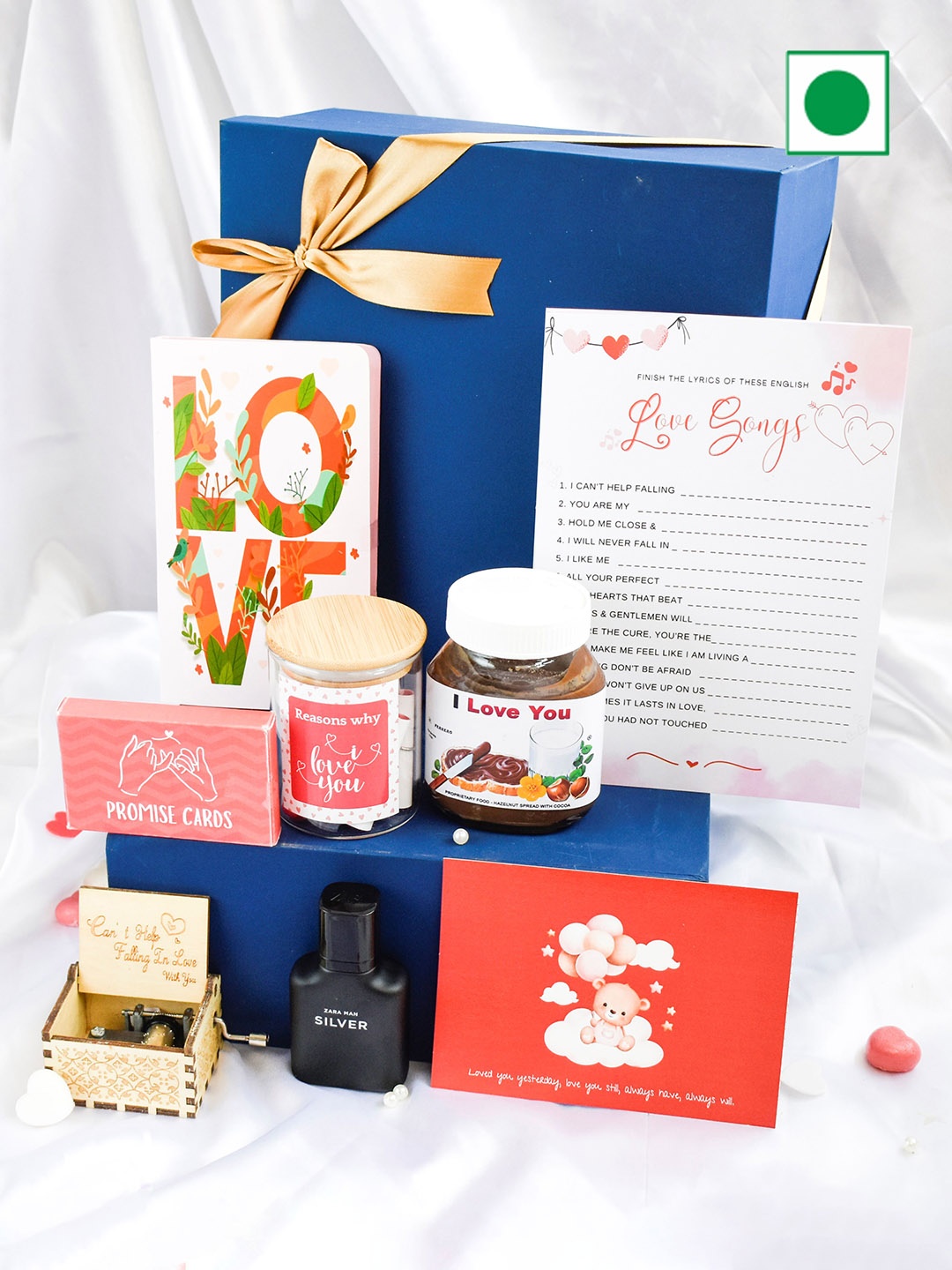 

Gifts By Rashi Hearty Affair Valentine Gift Hamper--1.7Kg, Blue