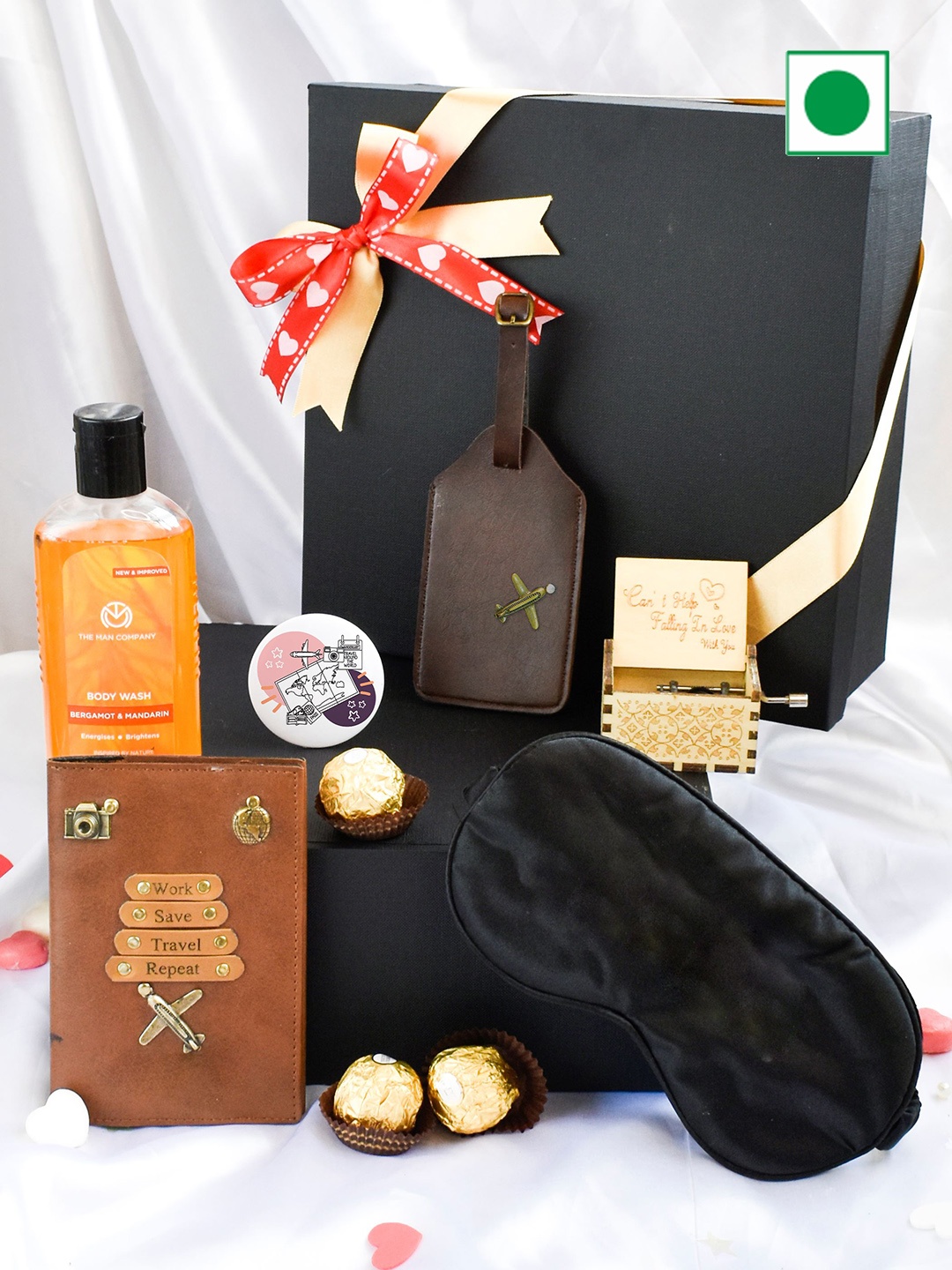 

Gifts By Rashi 8-Pcs Gift Hamper, Black
