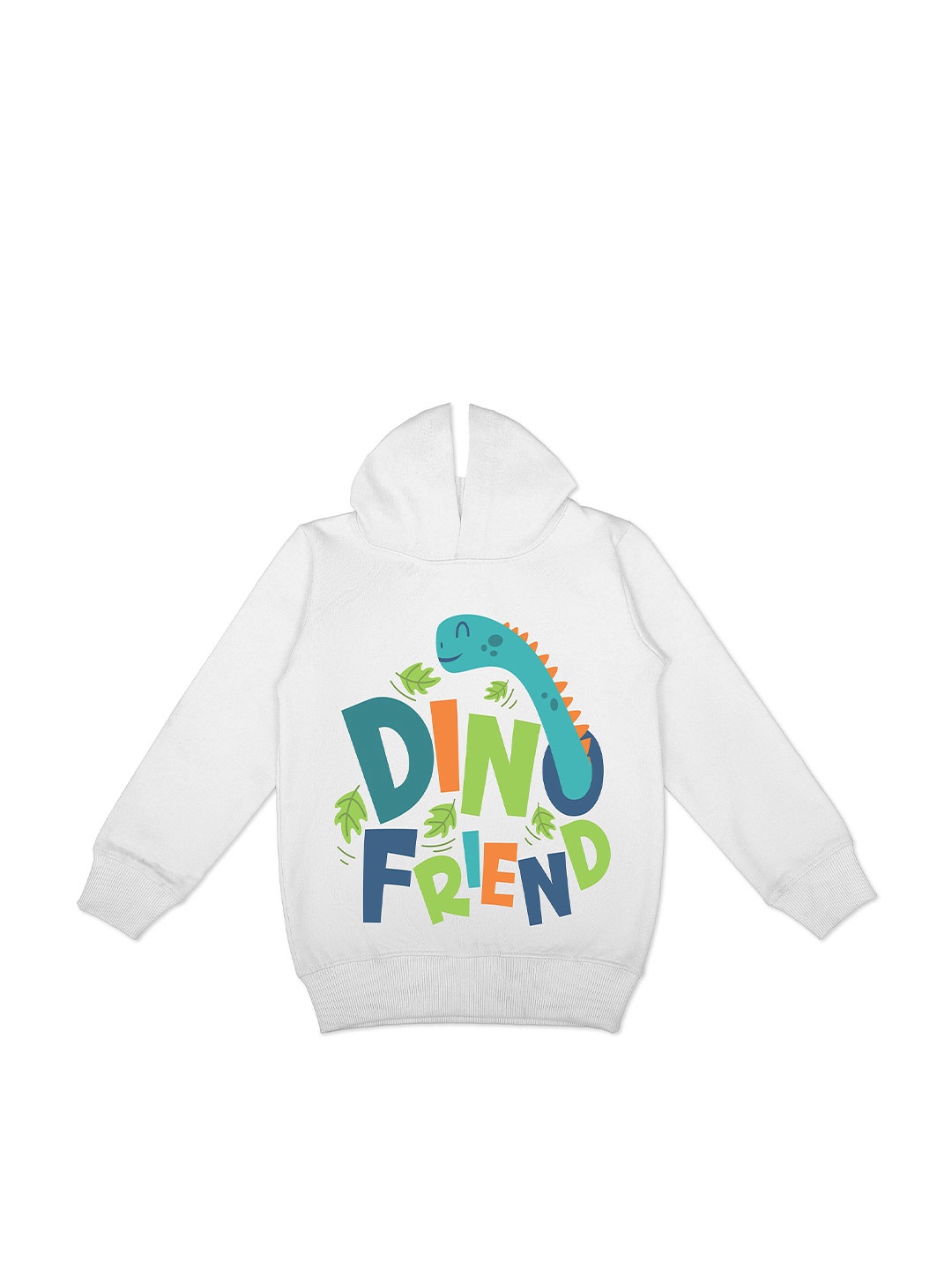 

HERE&NOW White Boys Typography Printed Fleece Hood Pullover Sweatshirt