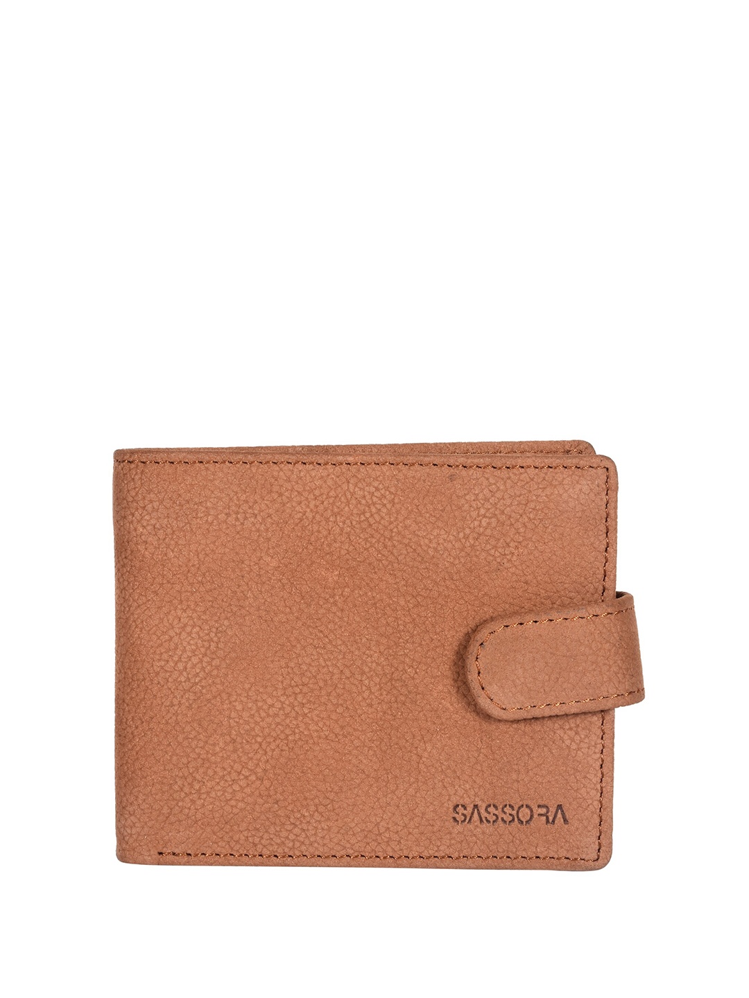 

Sassora Men RFID Leather Two Fold Wallet, Tan