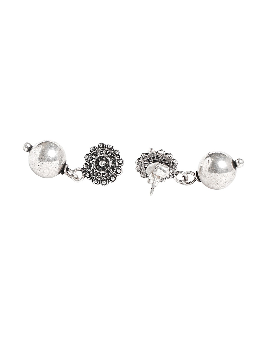 

925 SILLER 925 Pure Silver Traditional Ethnic Studs