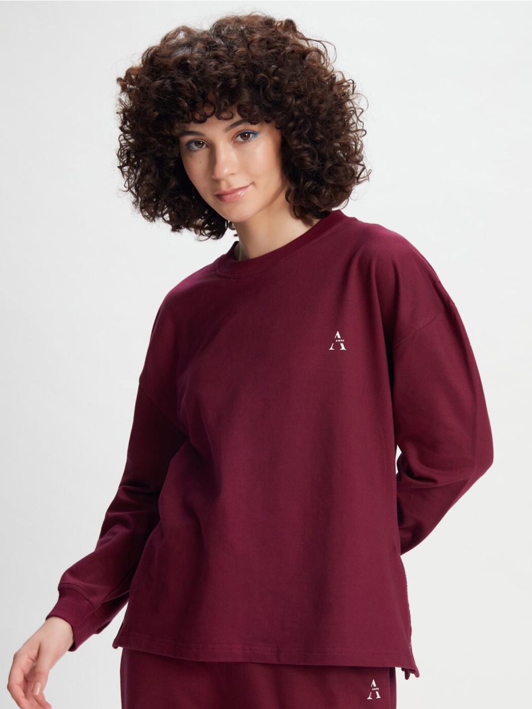 

SONA Round Neck T-shirt Nightdress, Purple