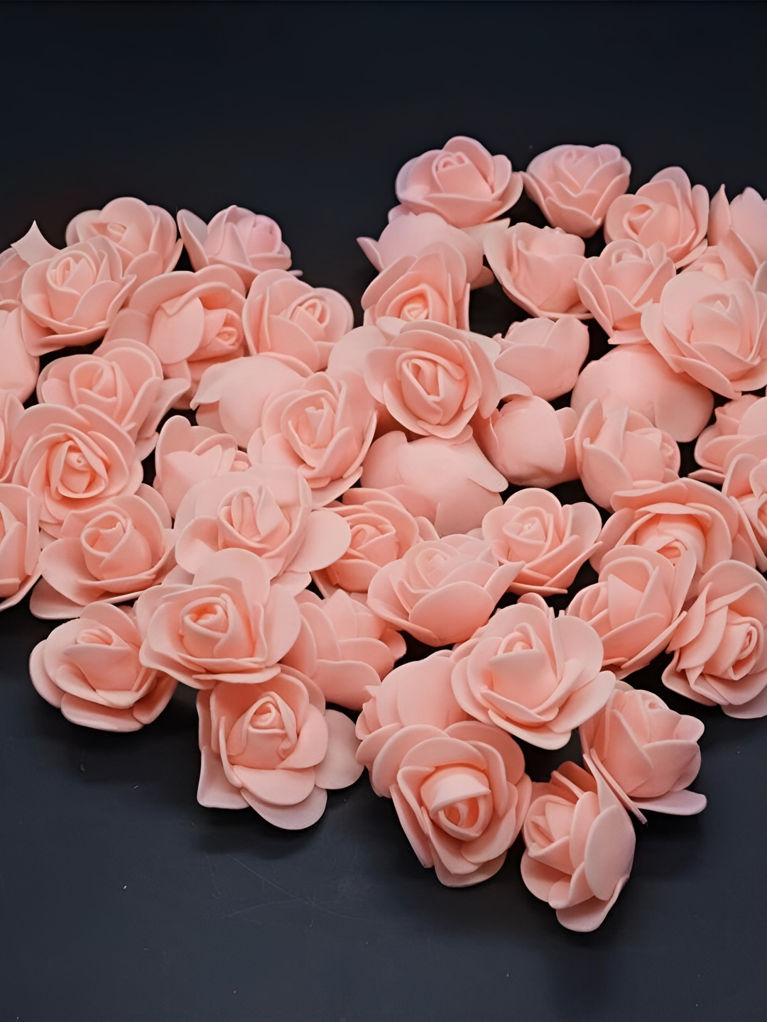 

Satyam Kraft Peach 50 Pieces Rose Artificial Flower