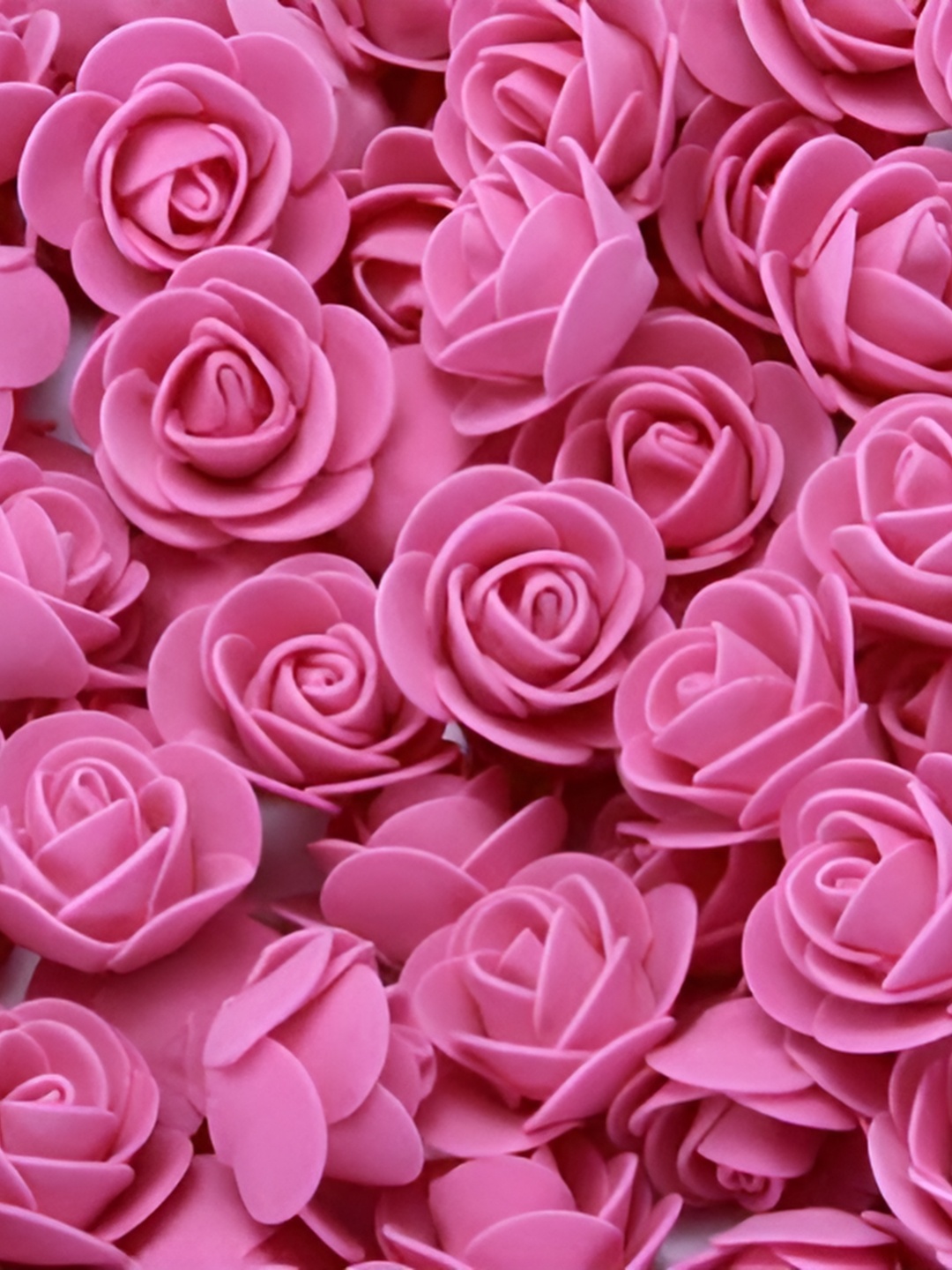 

Satyam Kraft Pink 50 Pcs Rose Artificial Flower