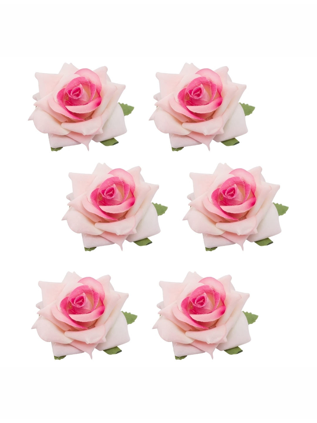 

Satyam Kraft Pink 12 Pieces Artificial Rose Flowers