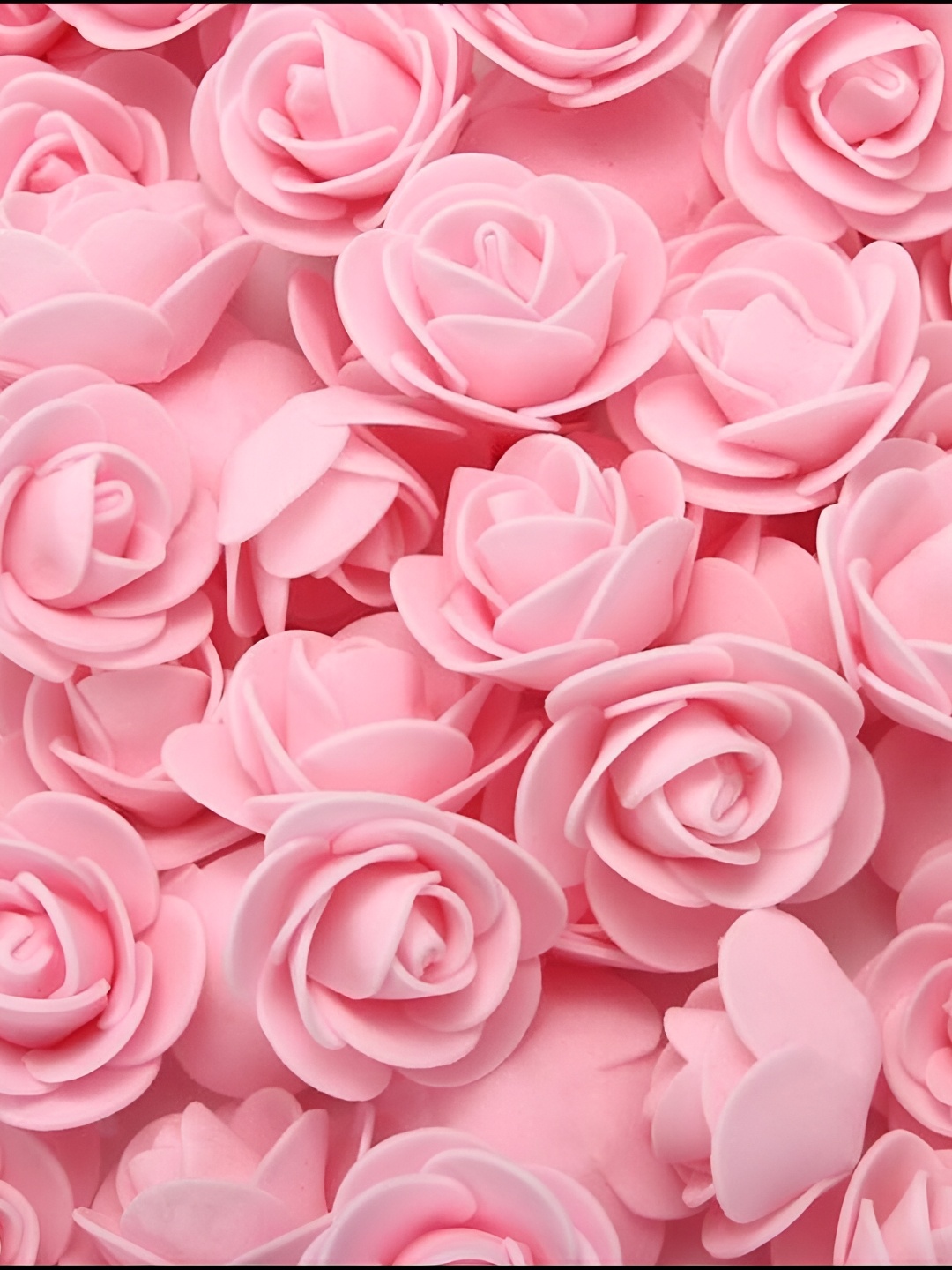 

Satyam Kraft Pink 50 Pieces Rose Artificial Flowers