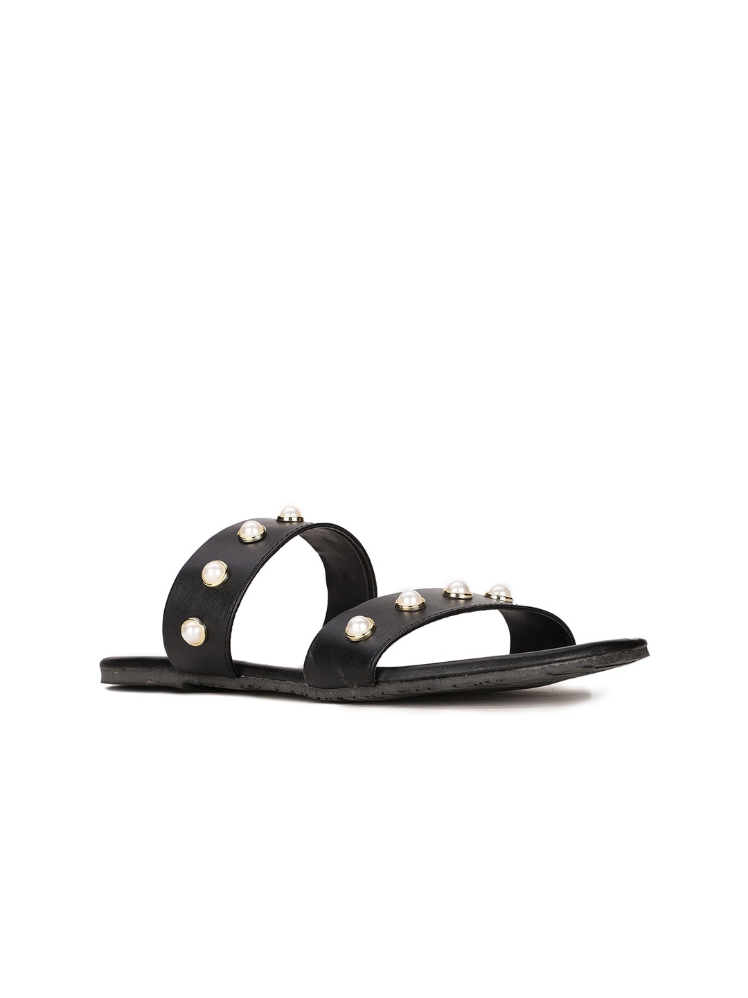 

Bata Embellished One Toe Flats, Black