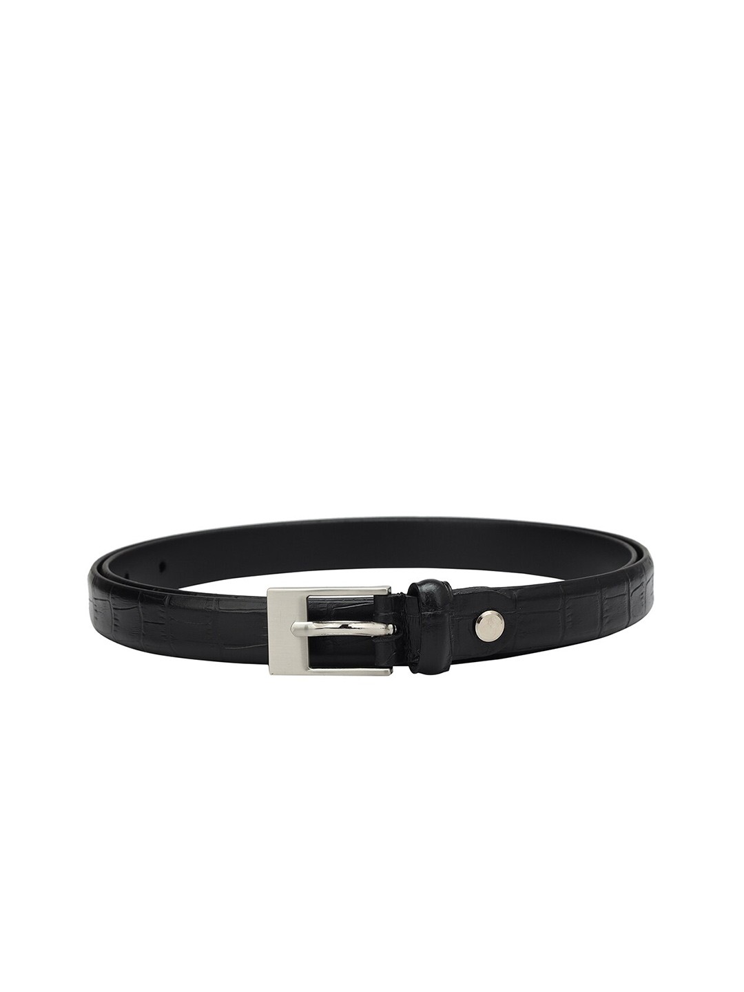 

Da Milano Women Textured Leather Belt, Black
