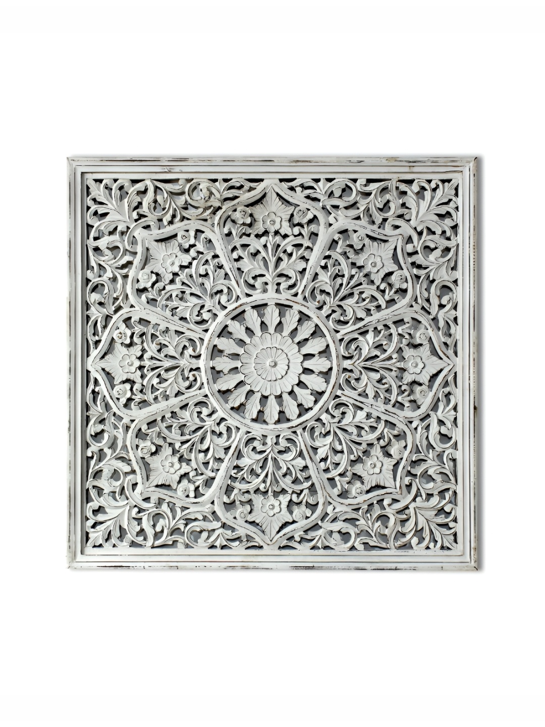 

Craftter White Wooden Large Sculpture Wall Decor