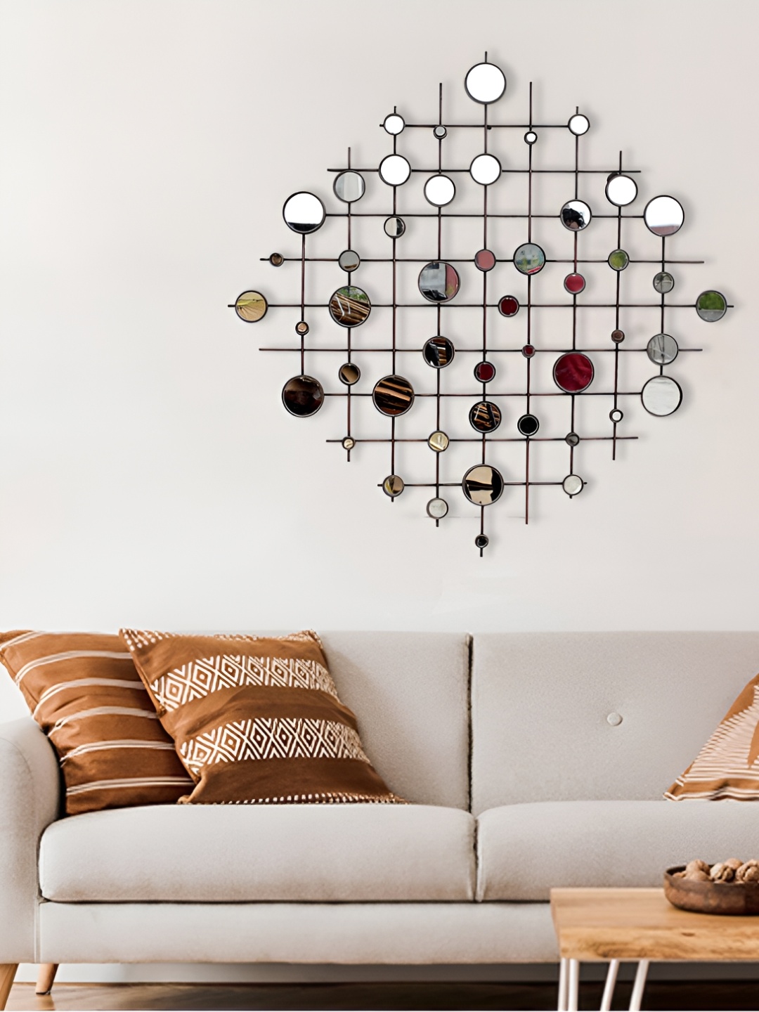 

Craftter Bronze-Toned Mirrors Metal Wall Decor