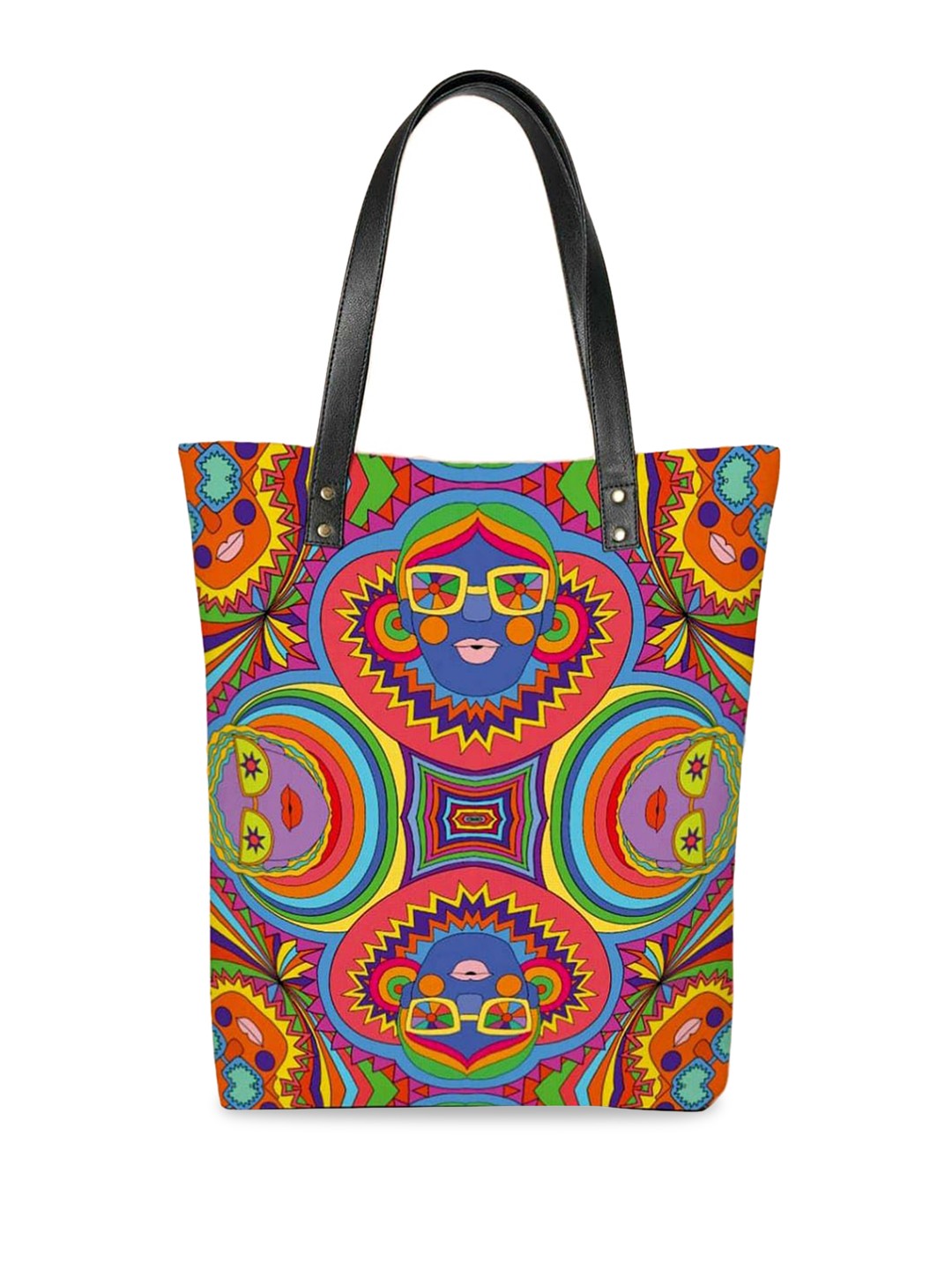 

DressBerry Ethnic Motifs Printed Shopper Tote Bag, Red