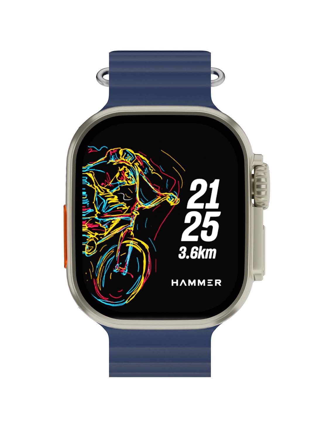 

HAMMER Blue Active 2.0 Plus 2.01" HD Display Bluetooth Calling Gesture Control Smart Watch