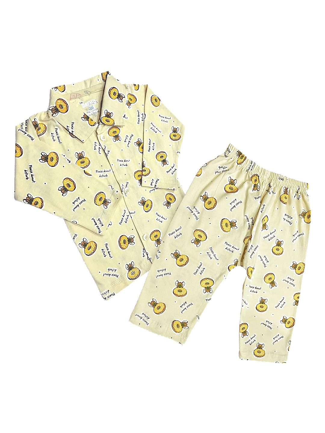 

BAESD Infant Kids Printed Night Suit, Yellow