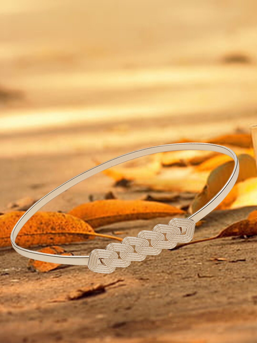 

DressBerry Women Gold-Toned Embellished Belt