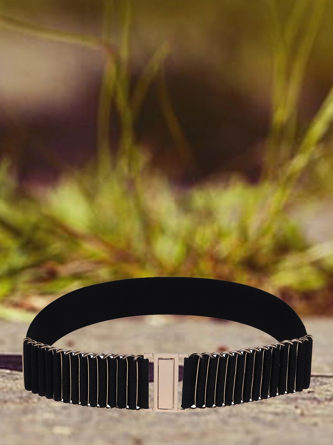 

DressBerry Black Women Embellished Stretchable Wide Belt