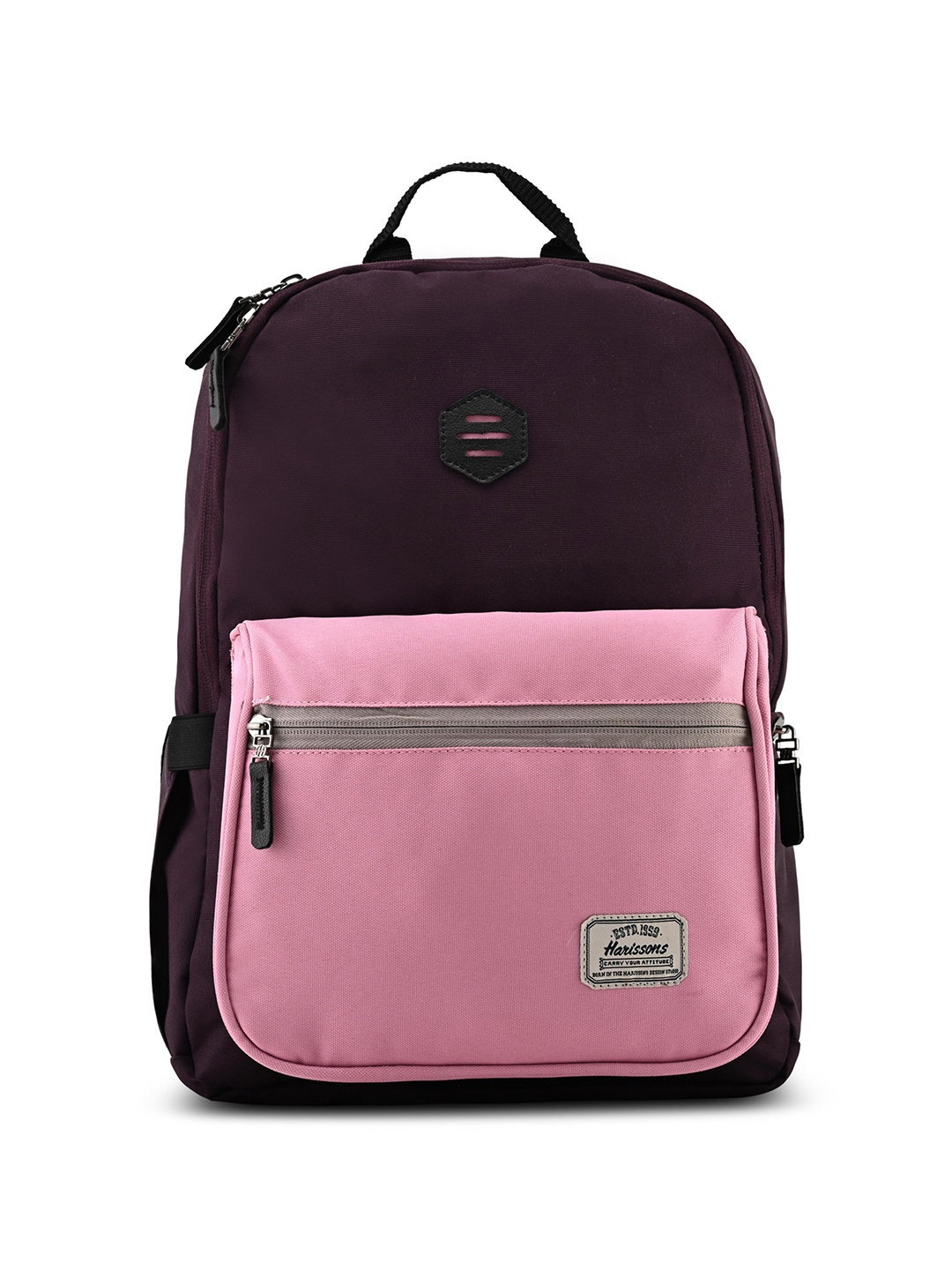 

Harissons Unisex Colourblocked Ergonomic Backpack, Maroon