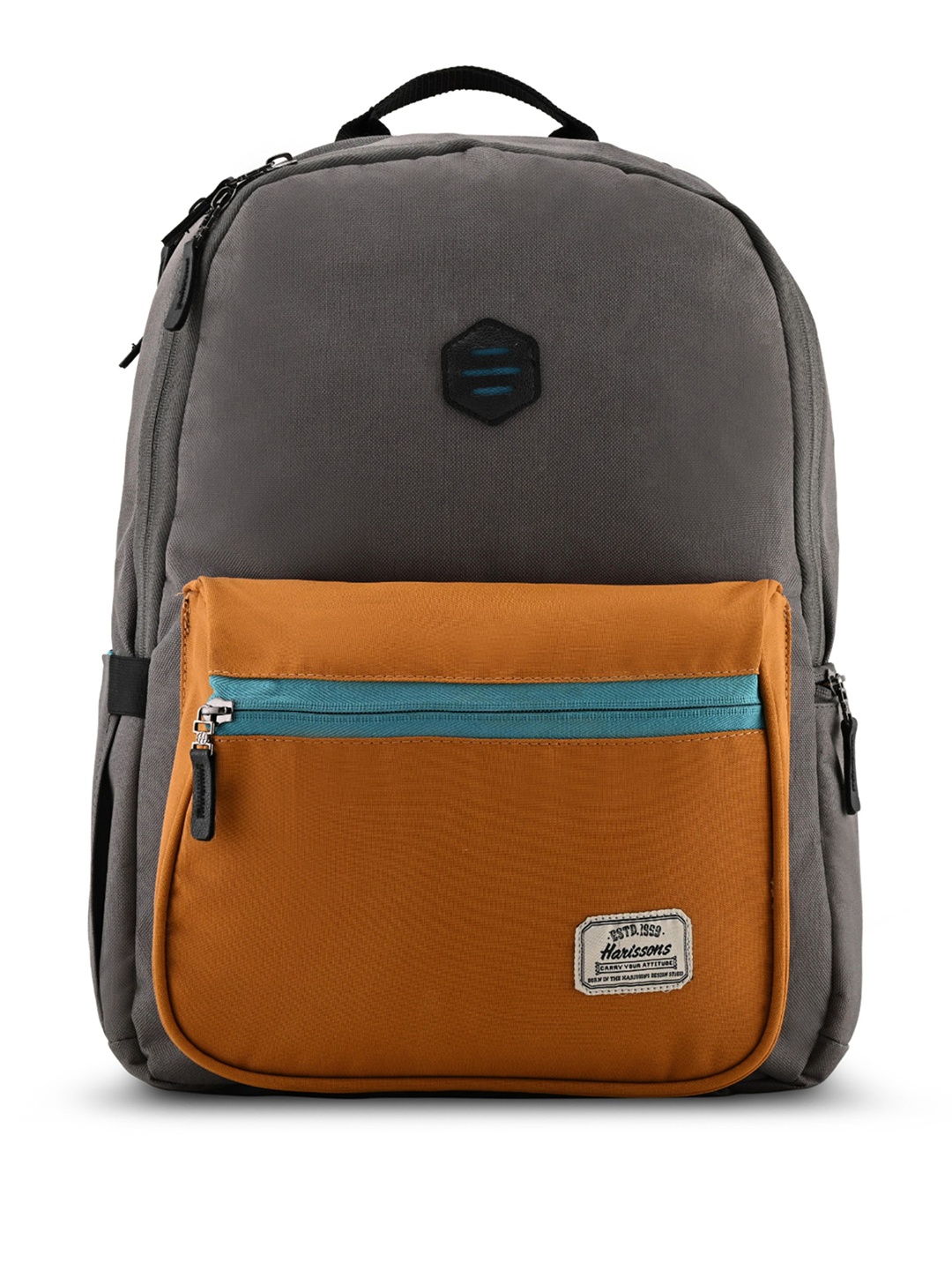 

Harissons Unisex Colourblocked Backpack, Grey